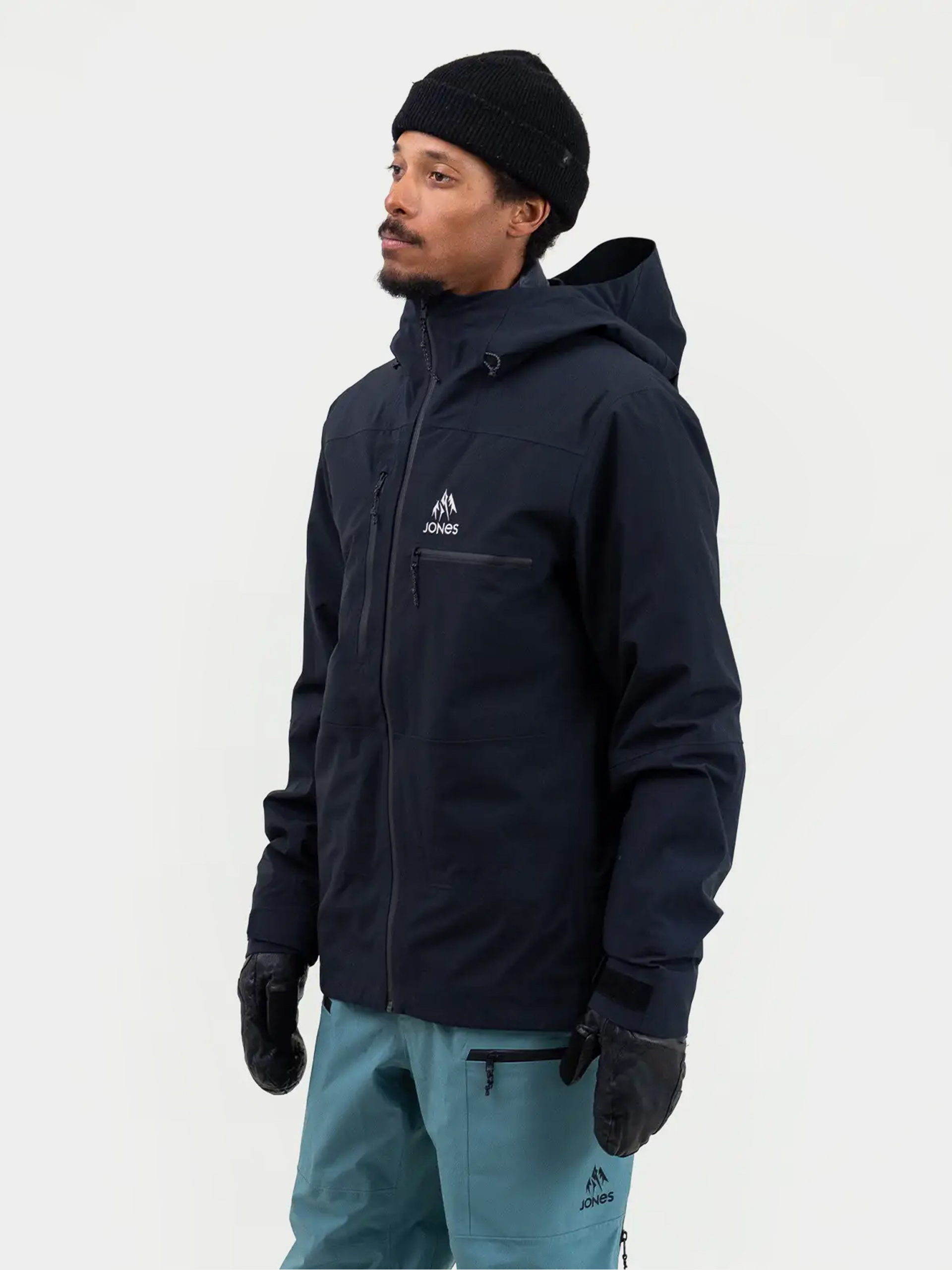 Férfi Snowboard dzseki Jones Snowboards Shralpinist Str Rec (stealth black)