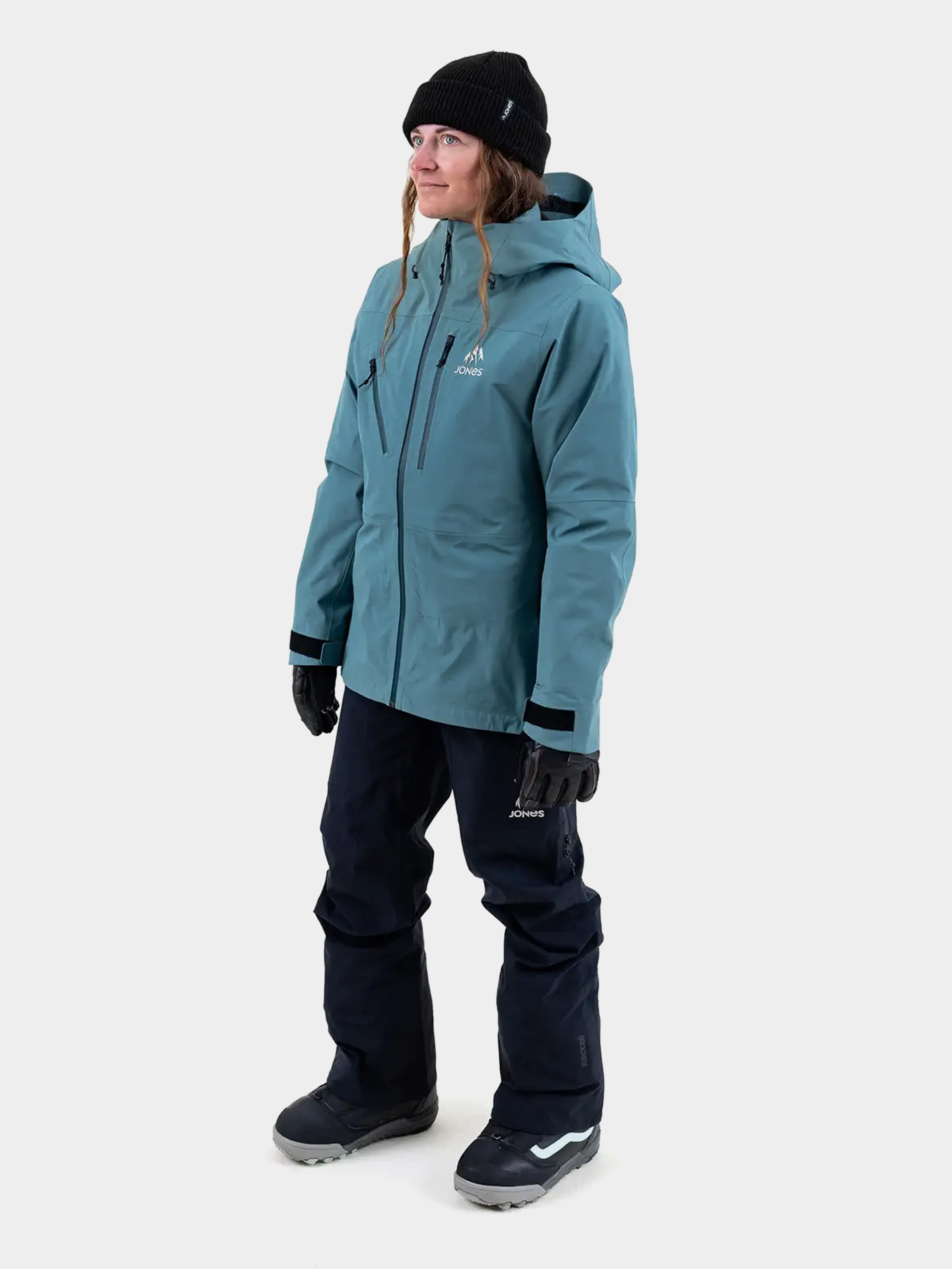 Női Jones Snowboards Shralpinist Str Rec Snowboard dzseki (atlantic blue)