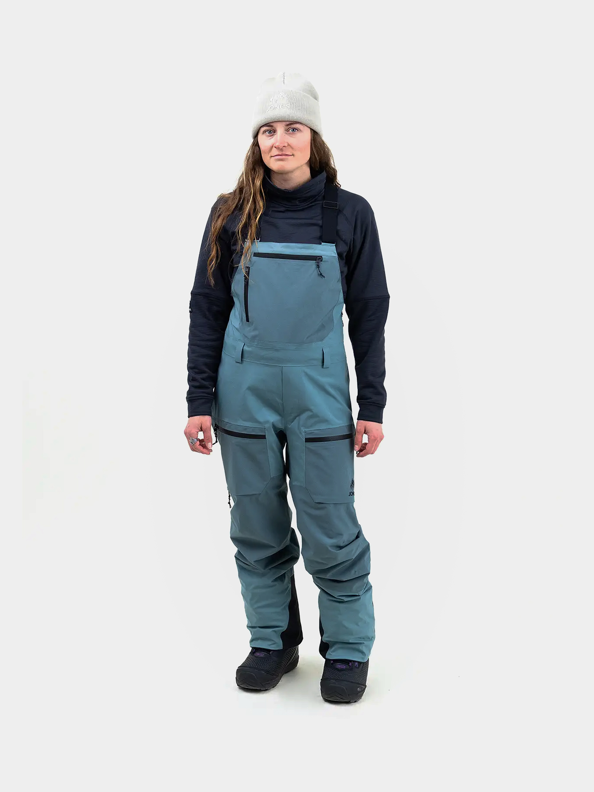 Női Snowboard nadrág Jones Snowboards Mtn Surf Rec Bib (atlantic blue)