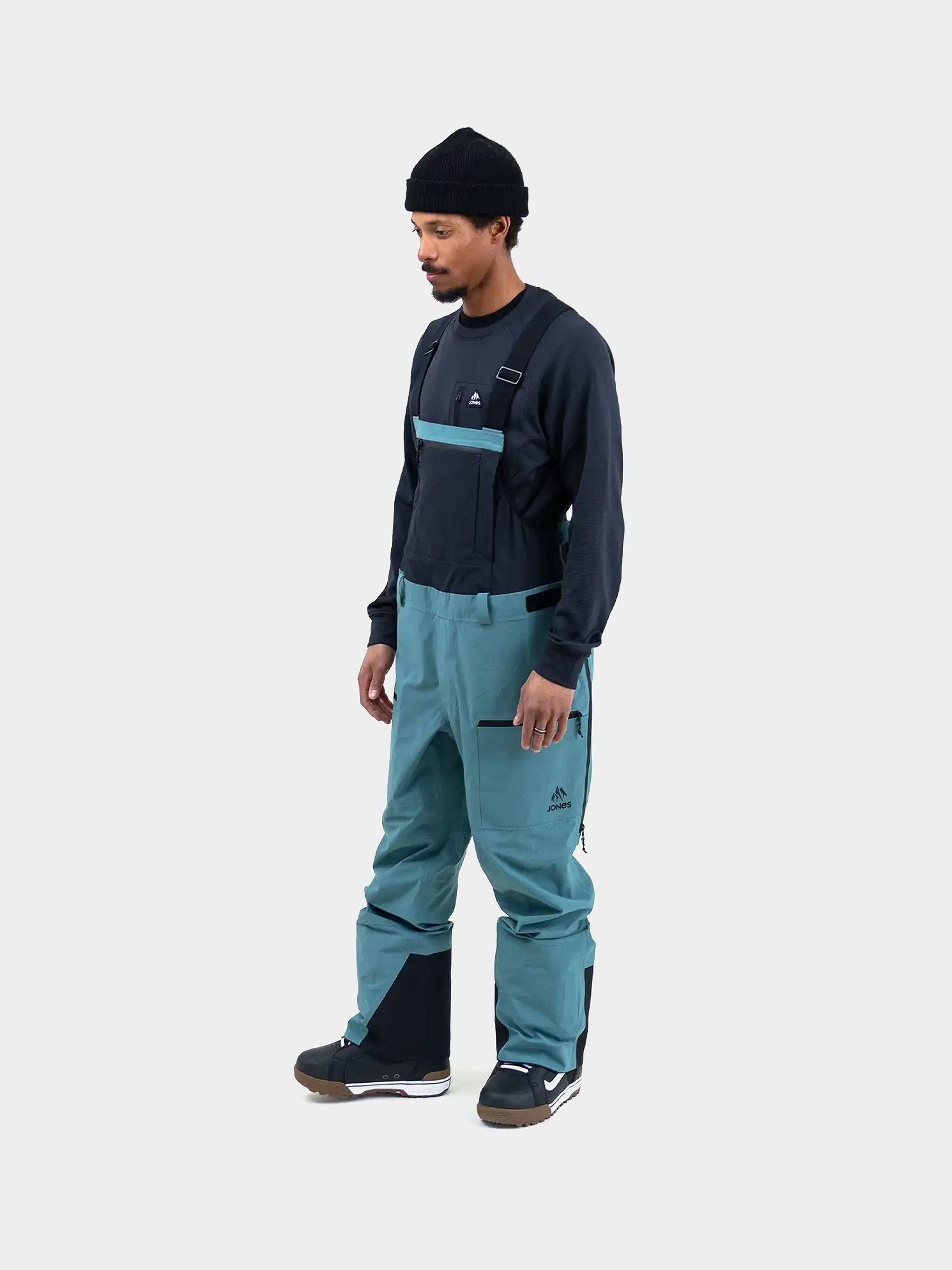 Férfi Snowboard nadrág Jones Snowboards Shralpinist Str Rec Bib (atlantic blue)