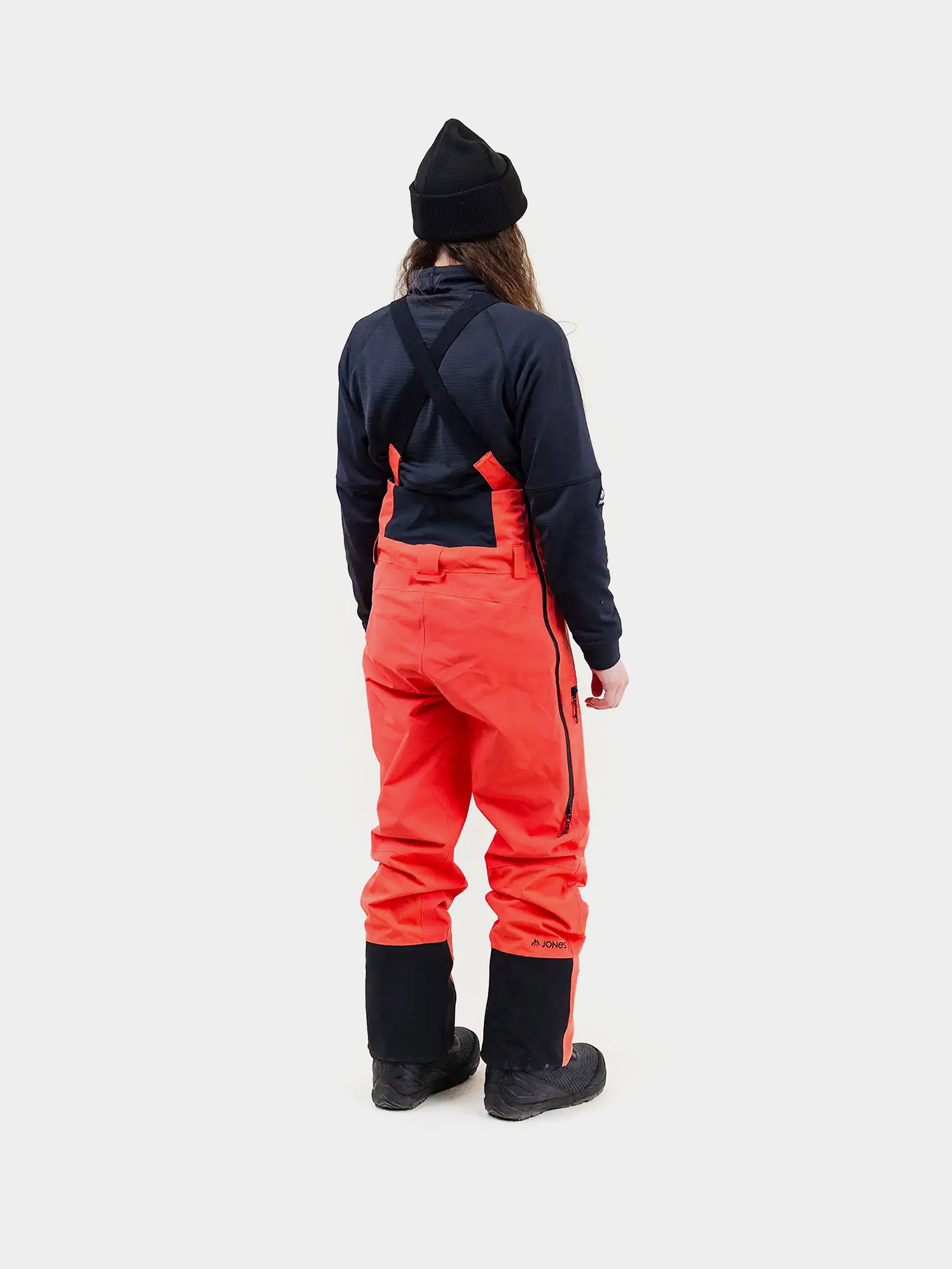 Női Jones Snowboards Mtn Surf Rec Bib Snowboard nadrág (deep coral)