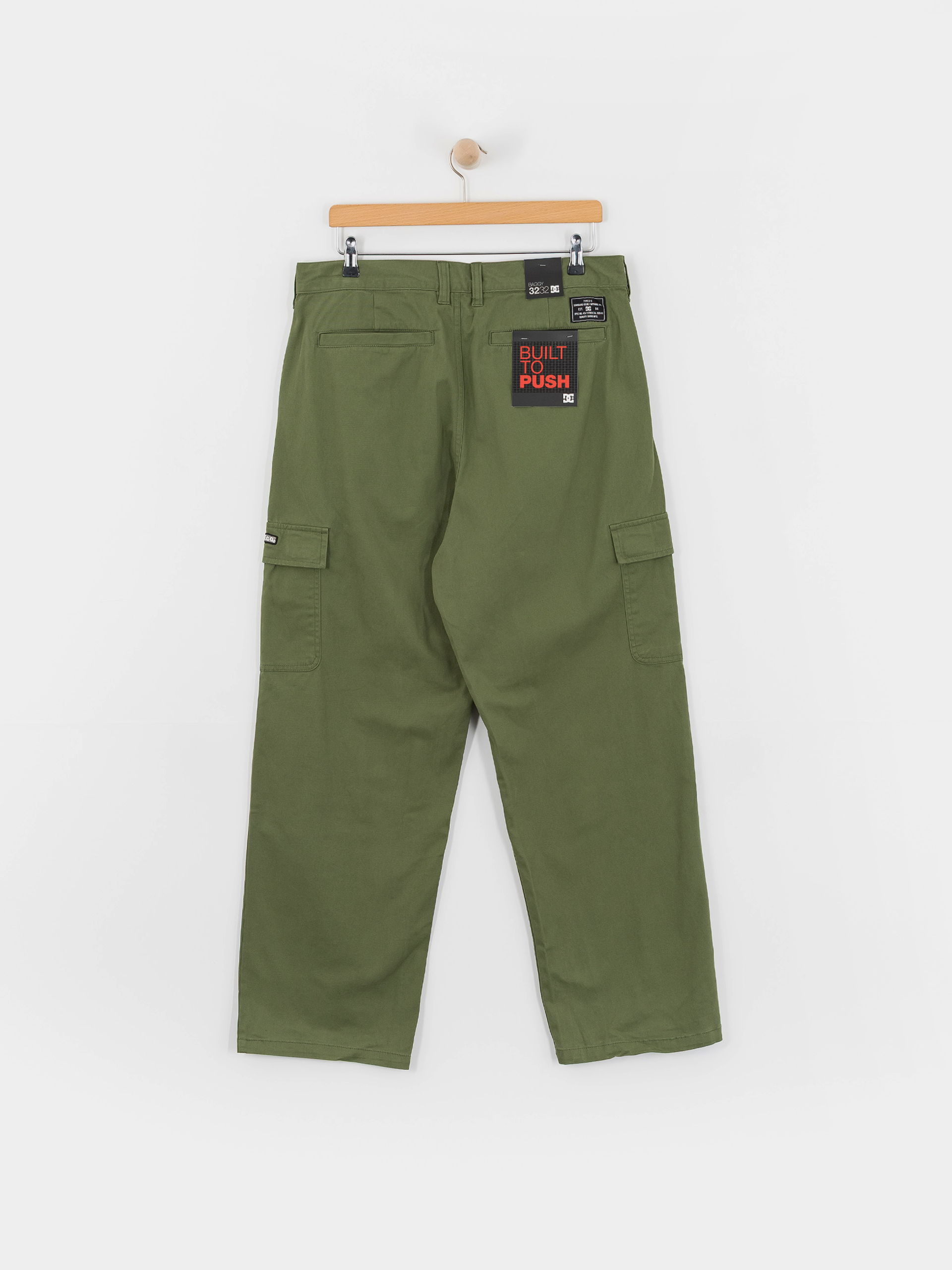 DC Worker Baggy Chino Cargo Kisnadrág (bronze green)