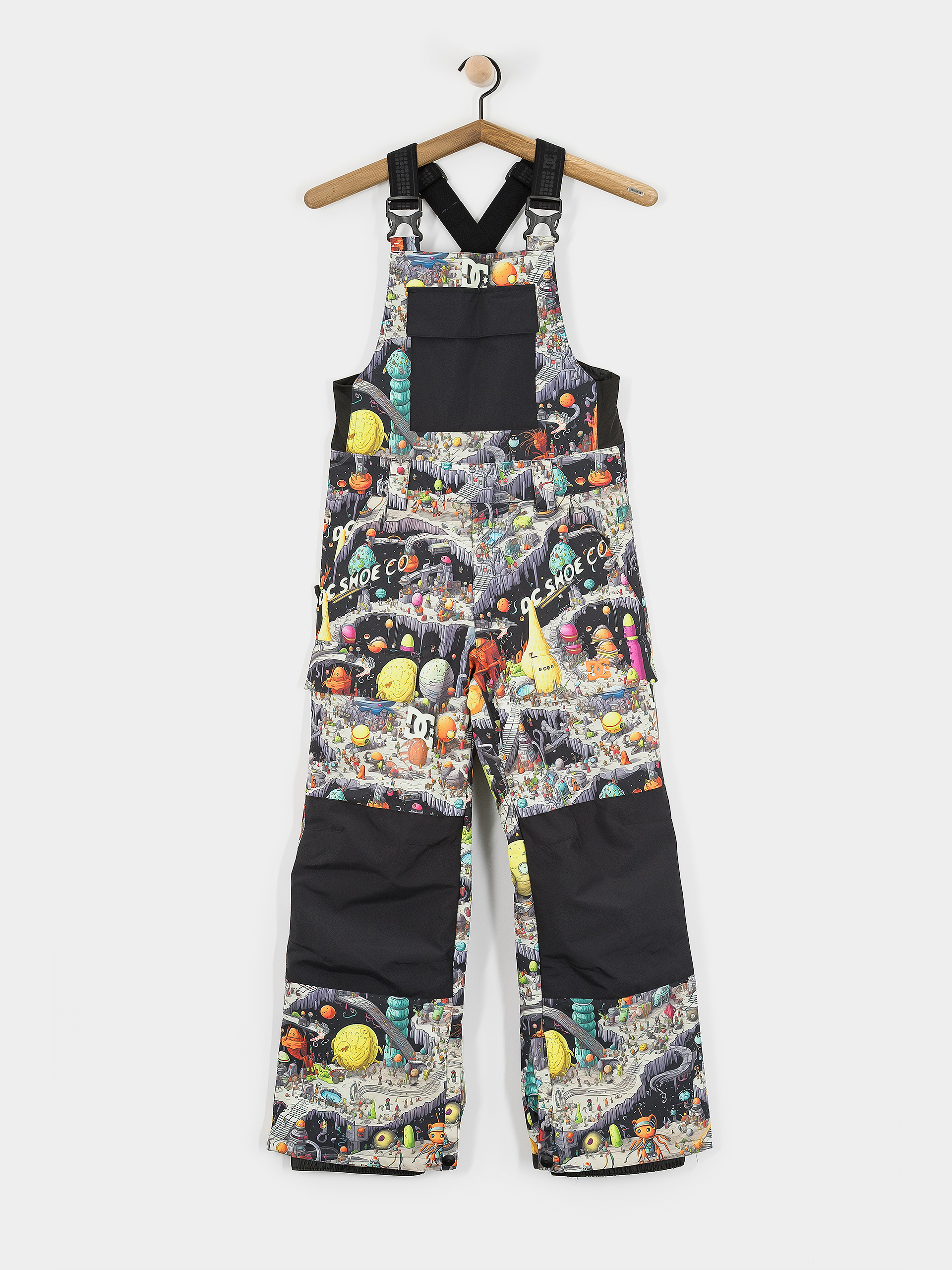 Snowboard nadrág DC Roadblock Bib JR (outer world black)