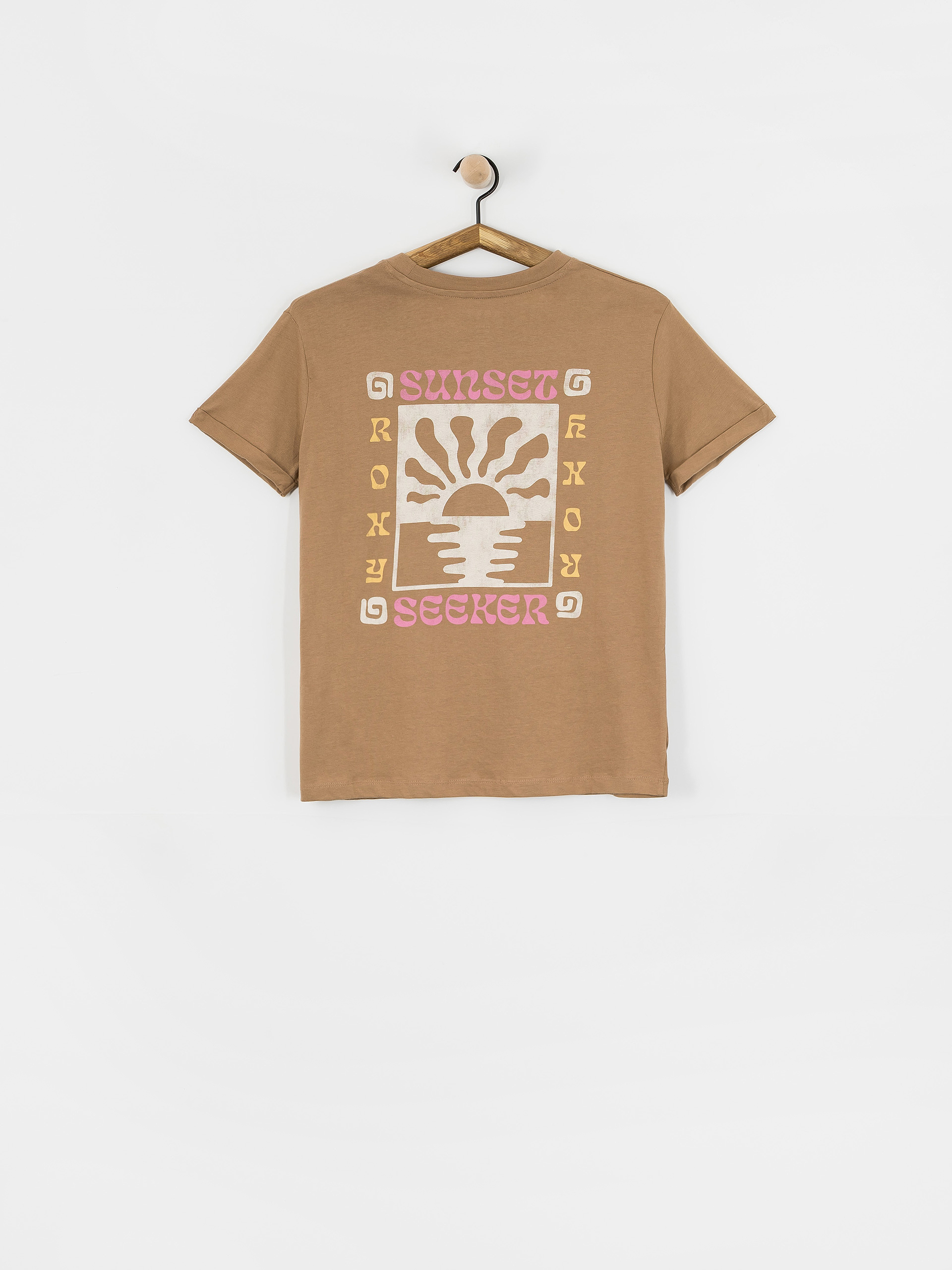 Póló Roxy Oceanregular Poster Wmn (woodsmoke)