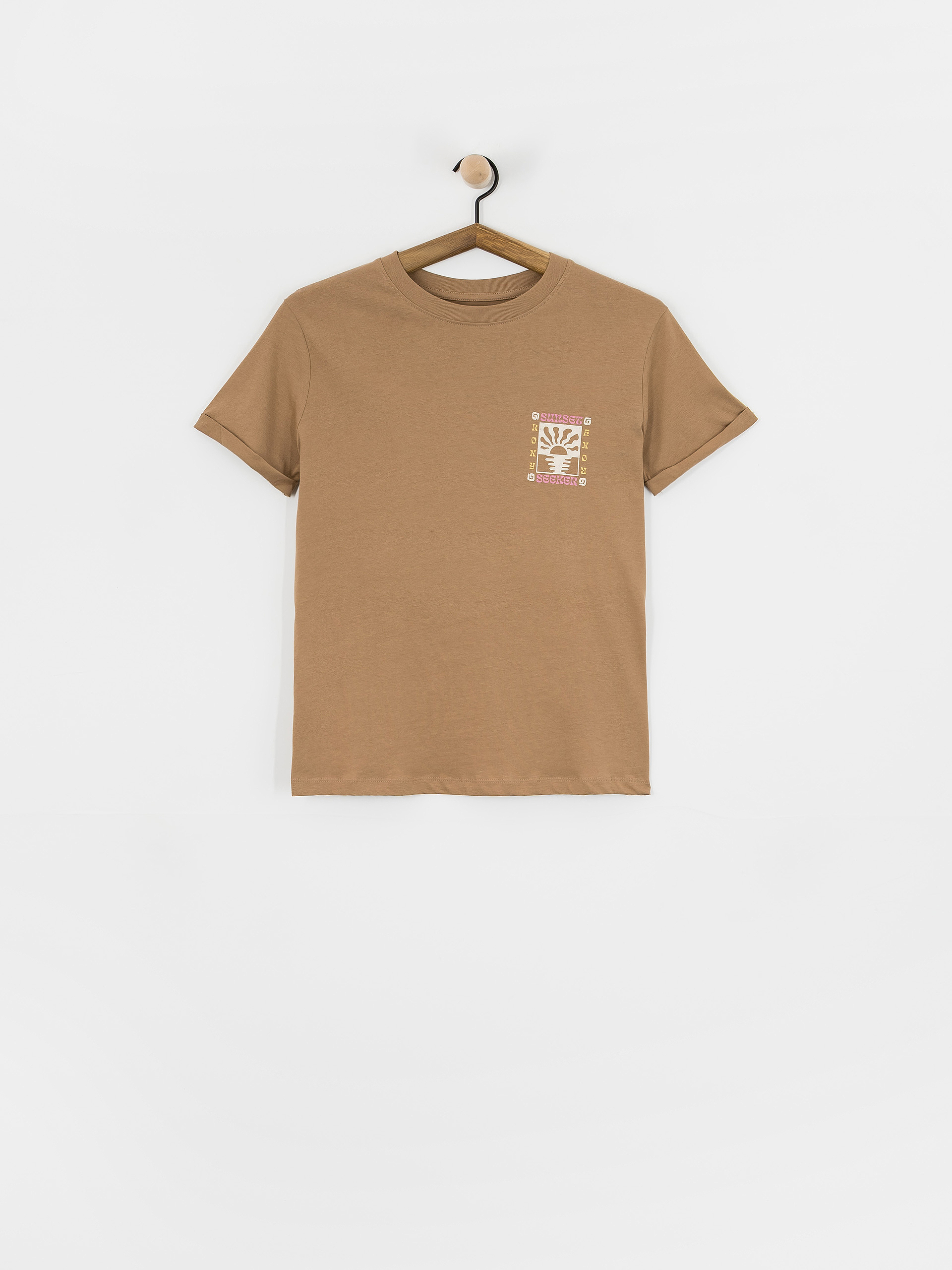 Póló Roxy Oceanregular Poster Wmn (woodsmoke)