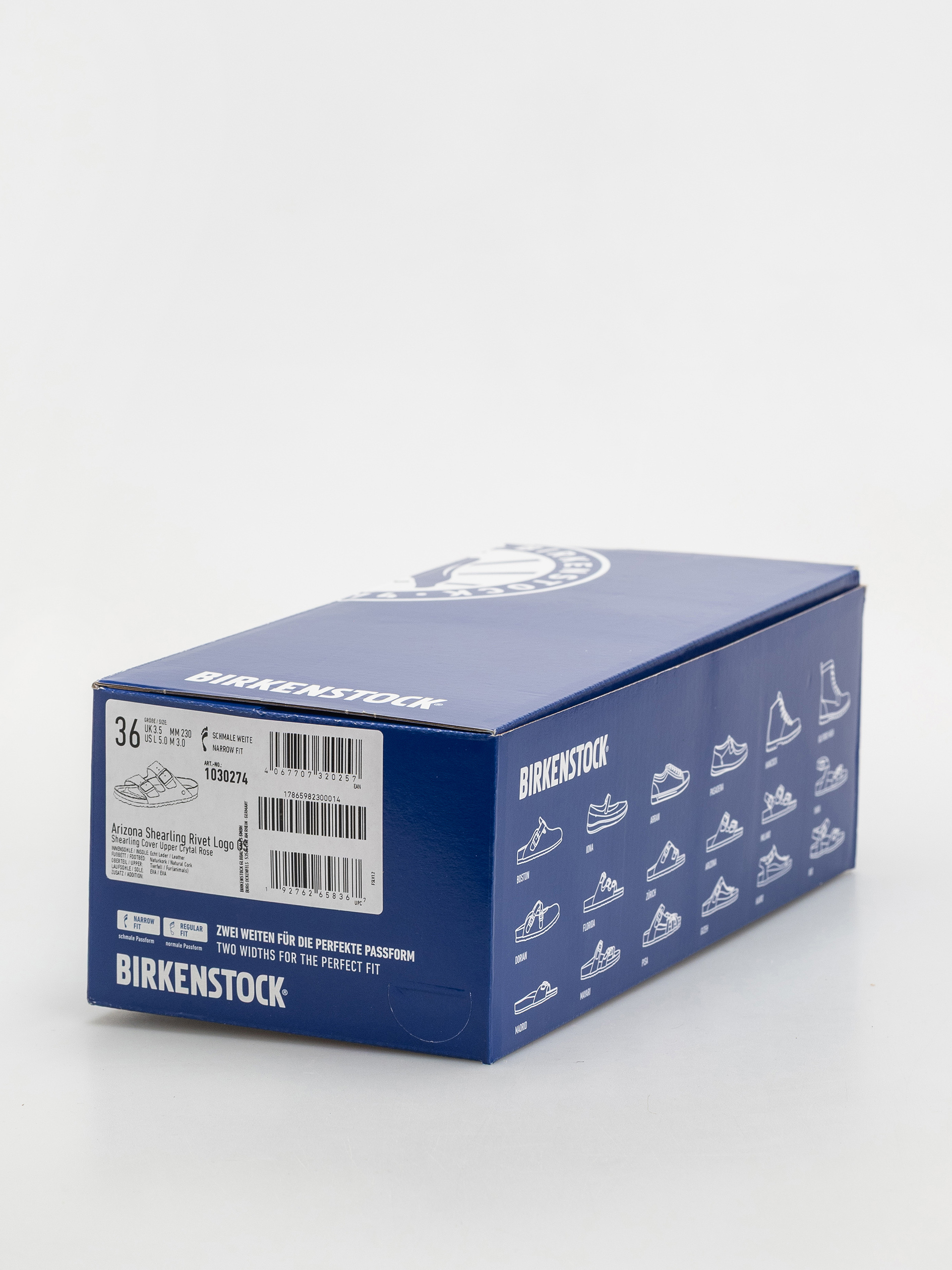 Birkenstock Arizona Shearling Cover Upper Narrow Wmn Flip-flop papucsok (crystal rose)