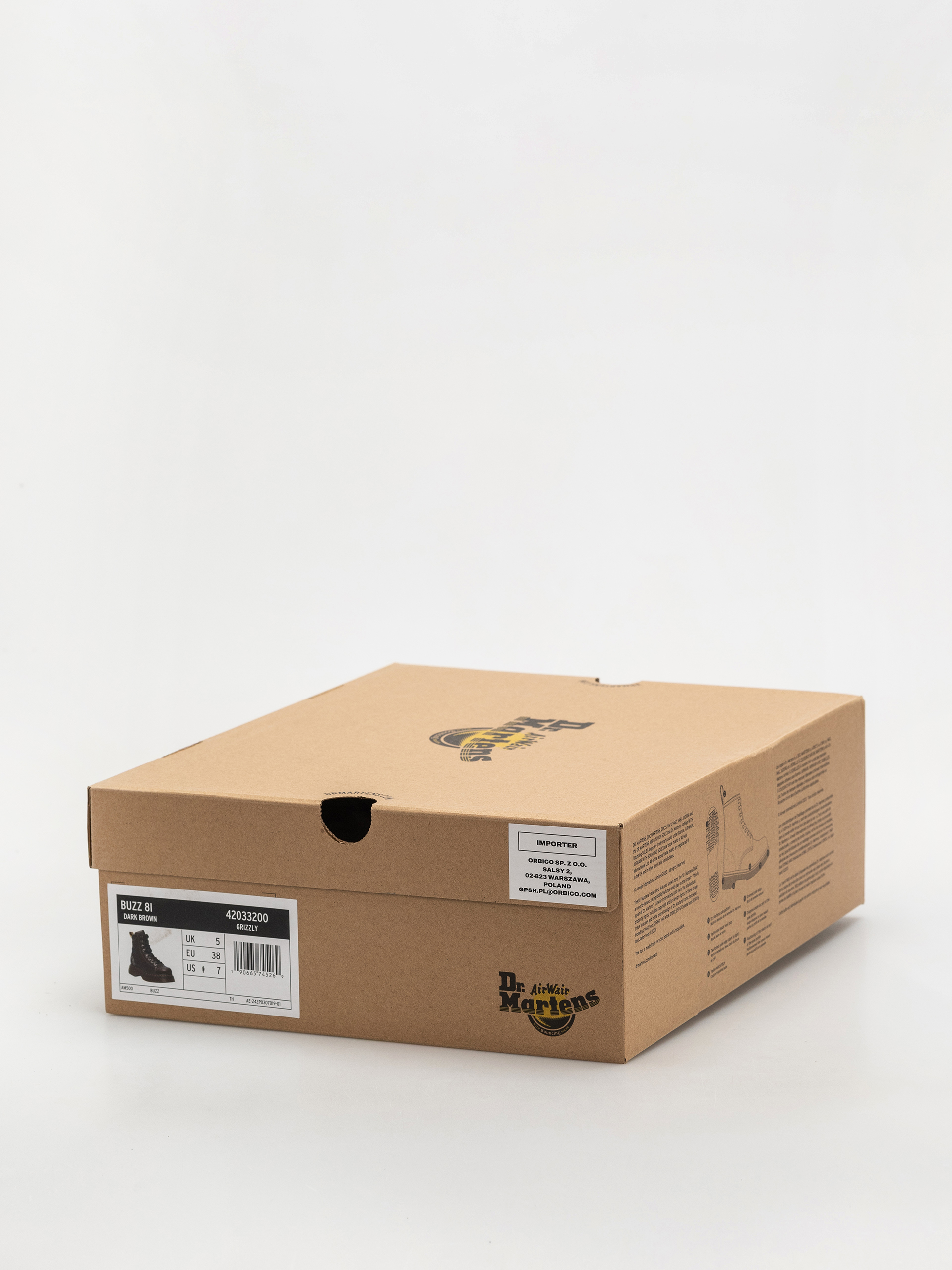 Dr. Martens Buzz 8i Wmn Cipők (dark brown grizzly)