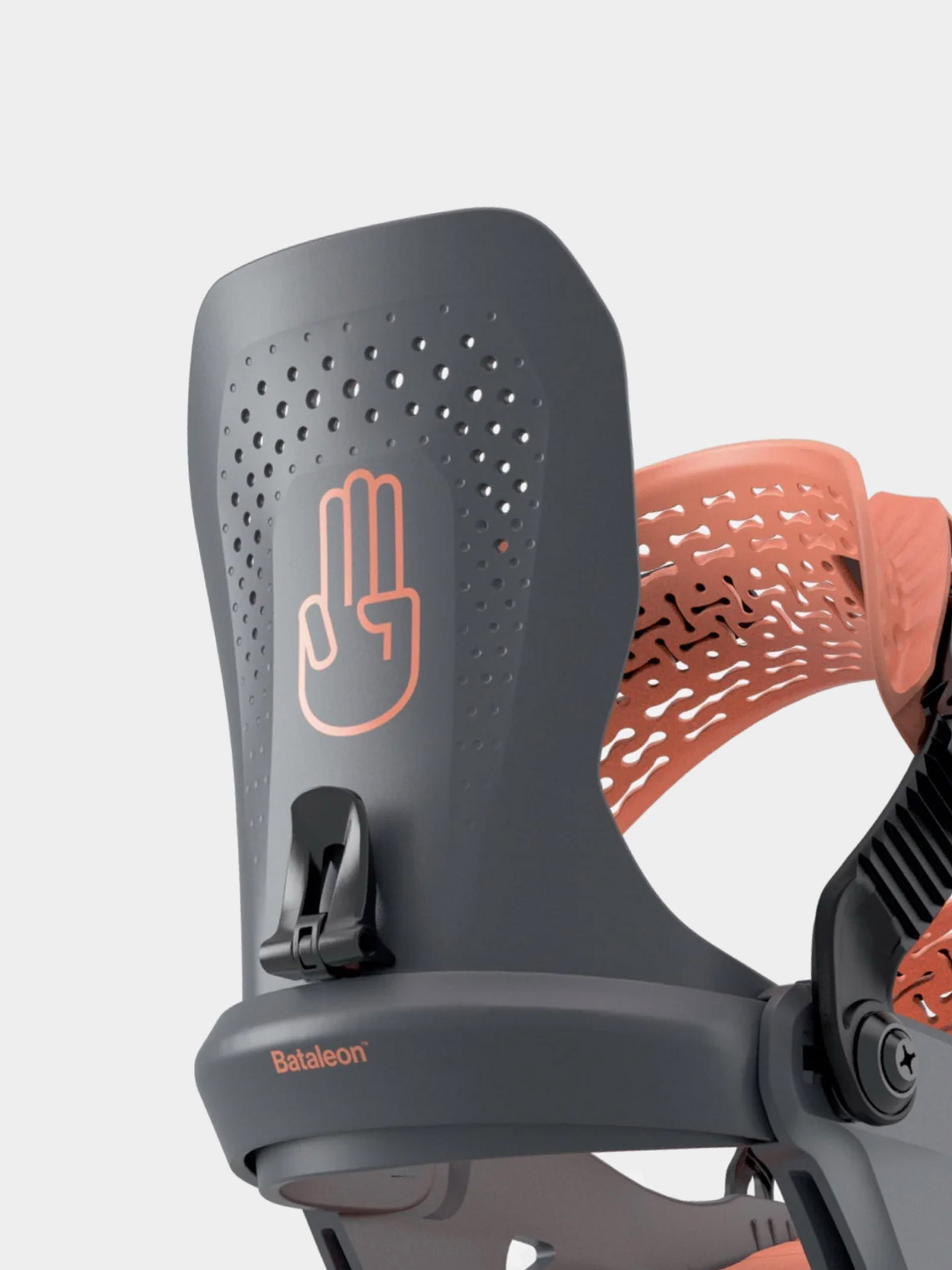 Női Snowboard kötés Bataleon Donna HeelWrap (black peach)