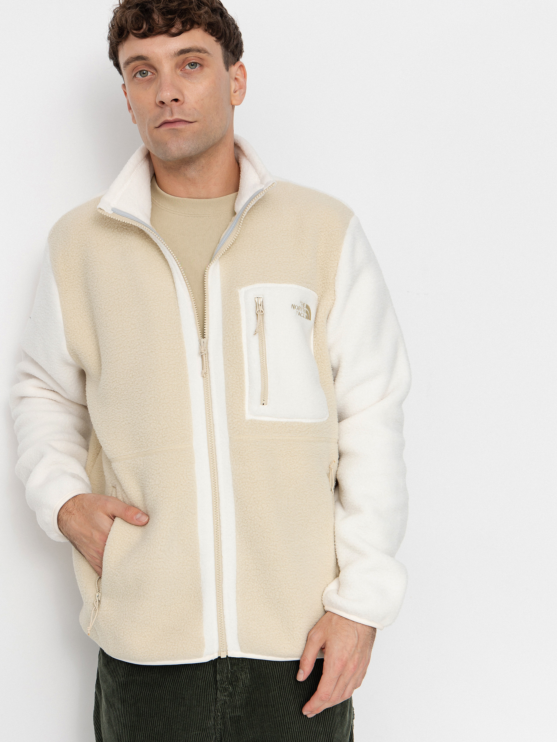 The North Face Yumiori Polár pulóver (gravel/white dune/grave)