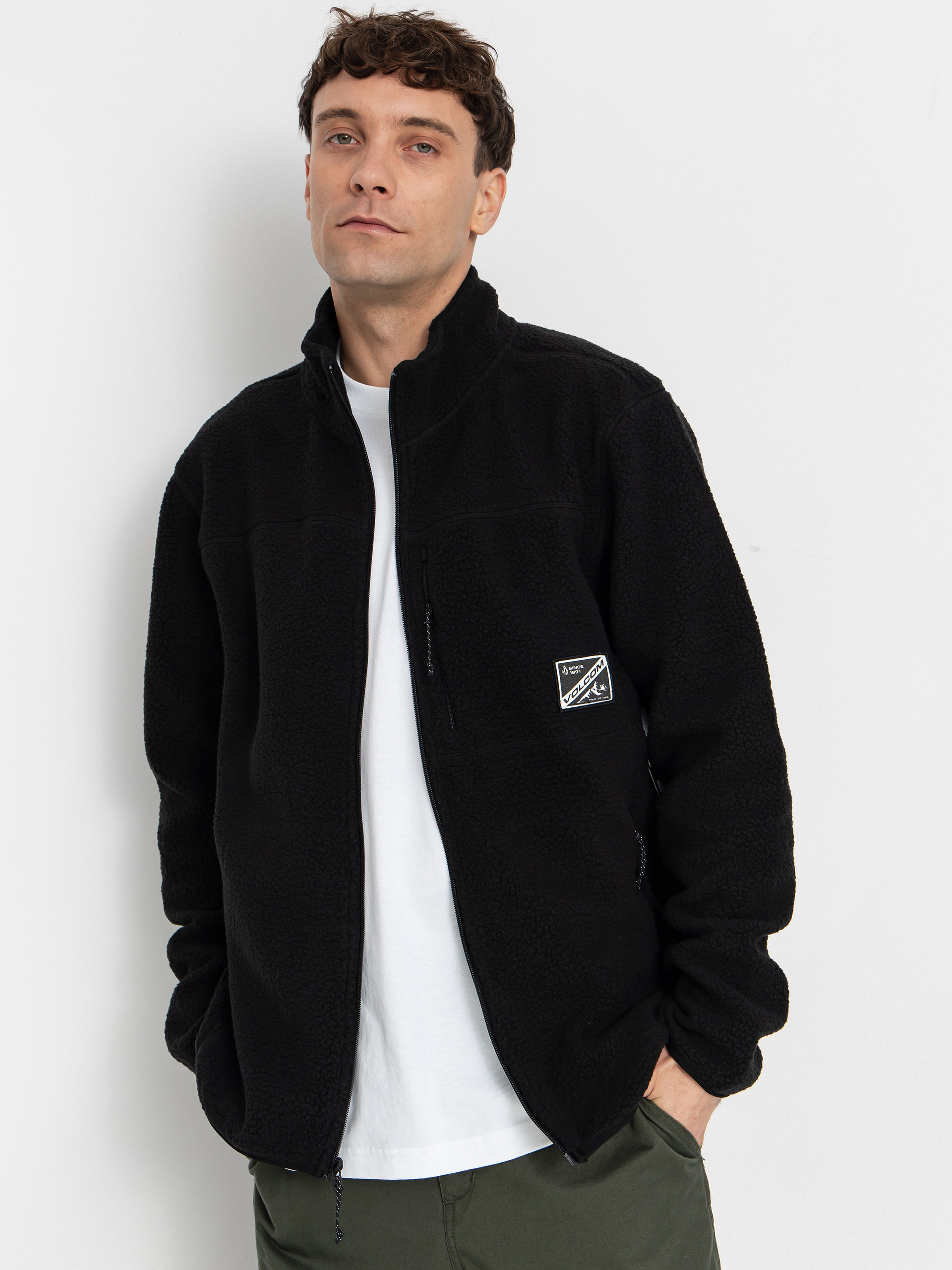 Volcom Nelson Sherpa Polár pulóver (black)
