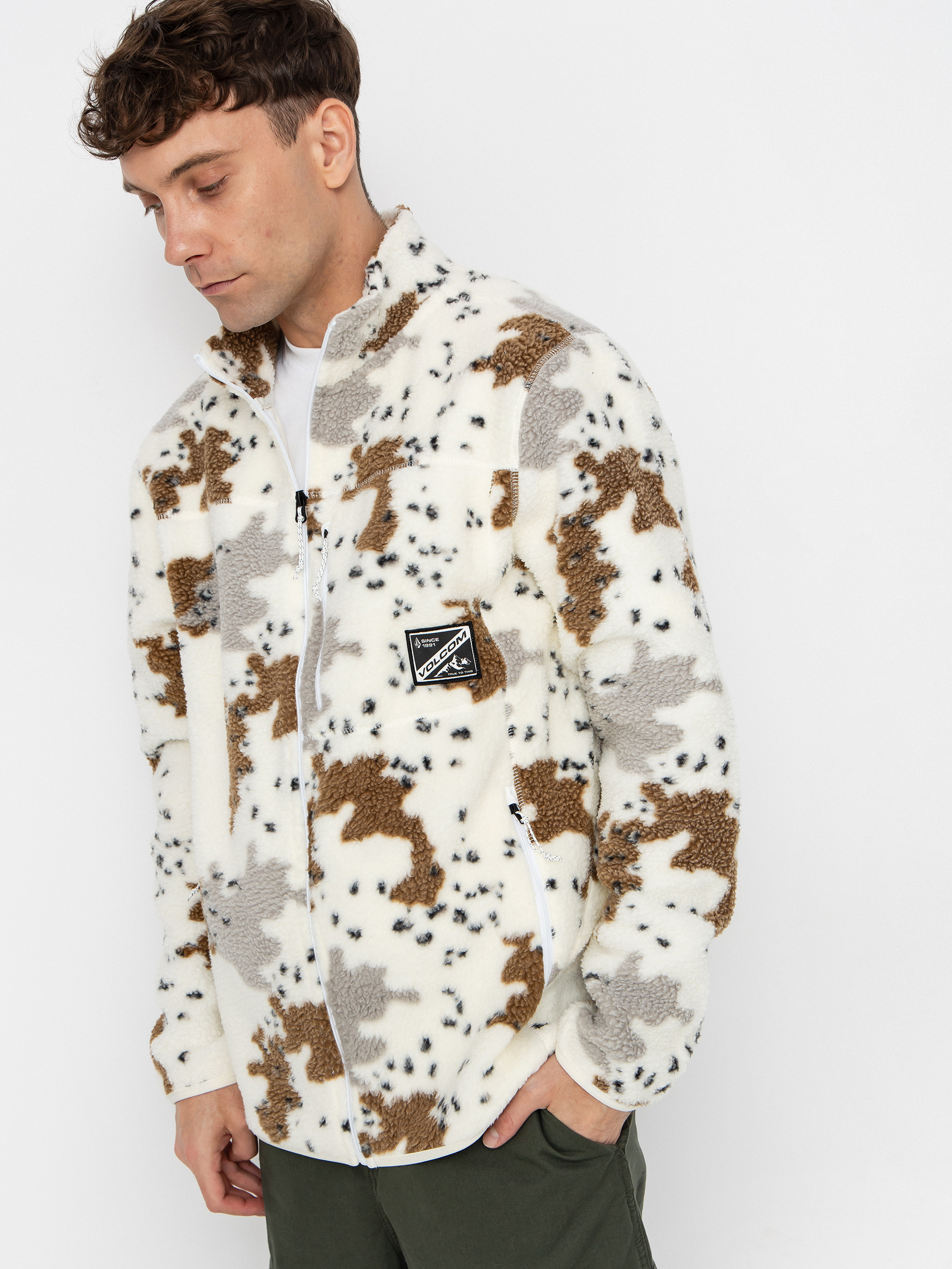 Volcom Nelson Sherpa ZHD Polár pulóver (white)