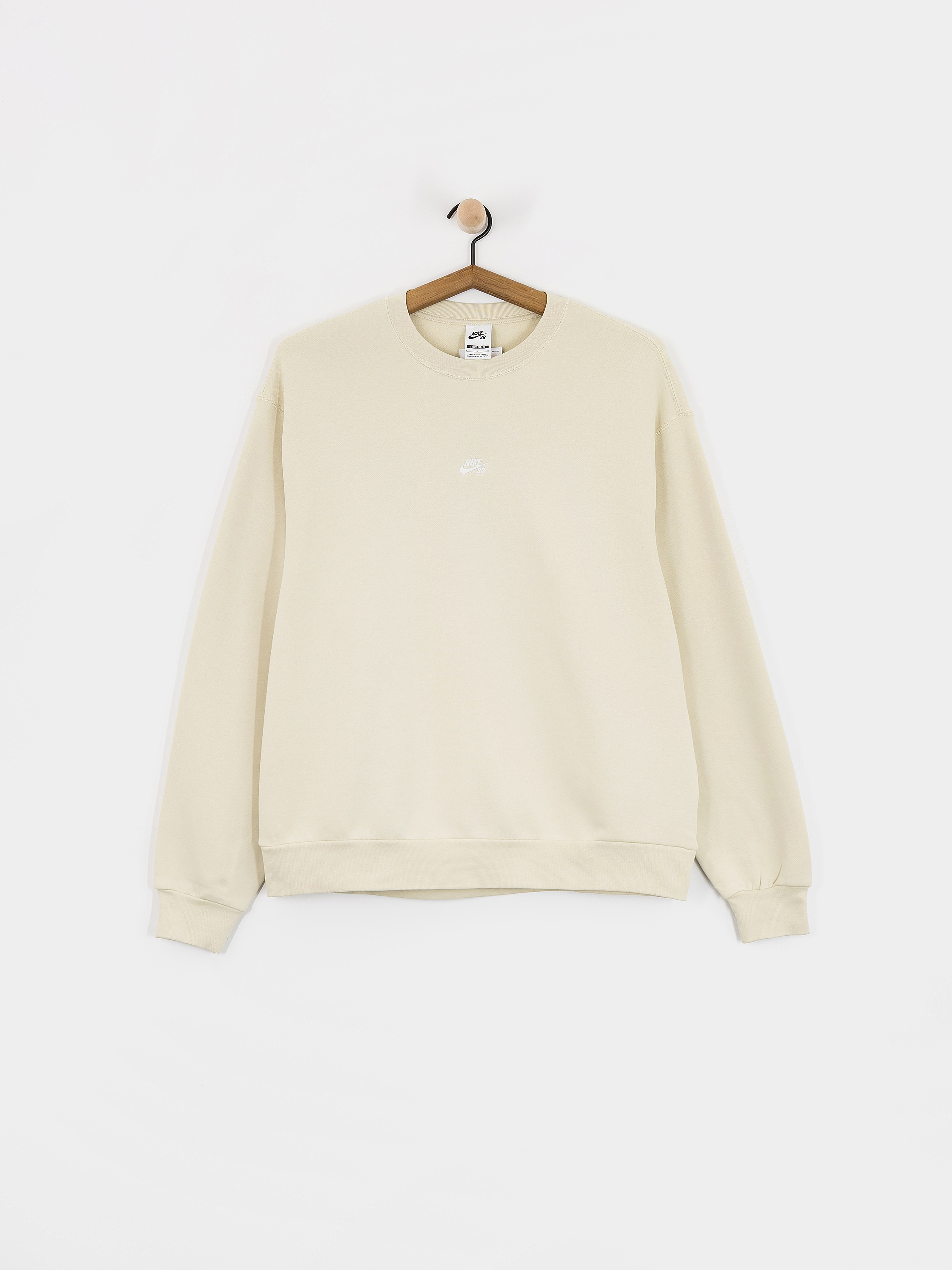 Nike SB Essential Logo Crew Pulóver (lt khaki/white)
