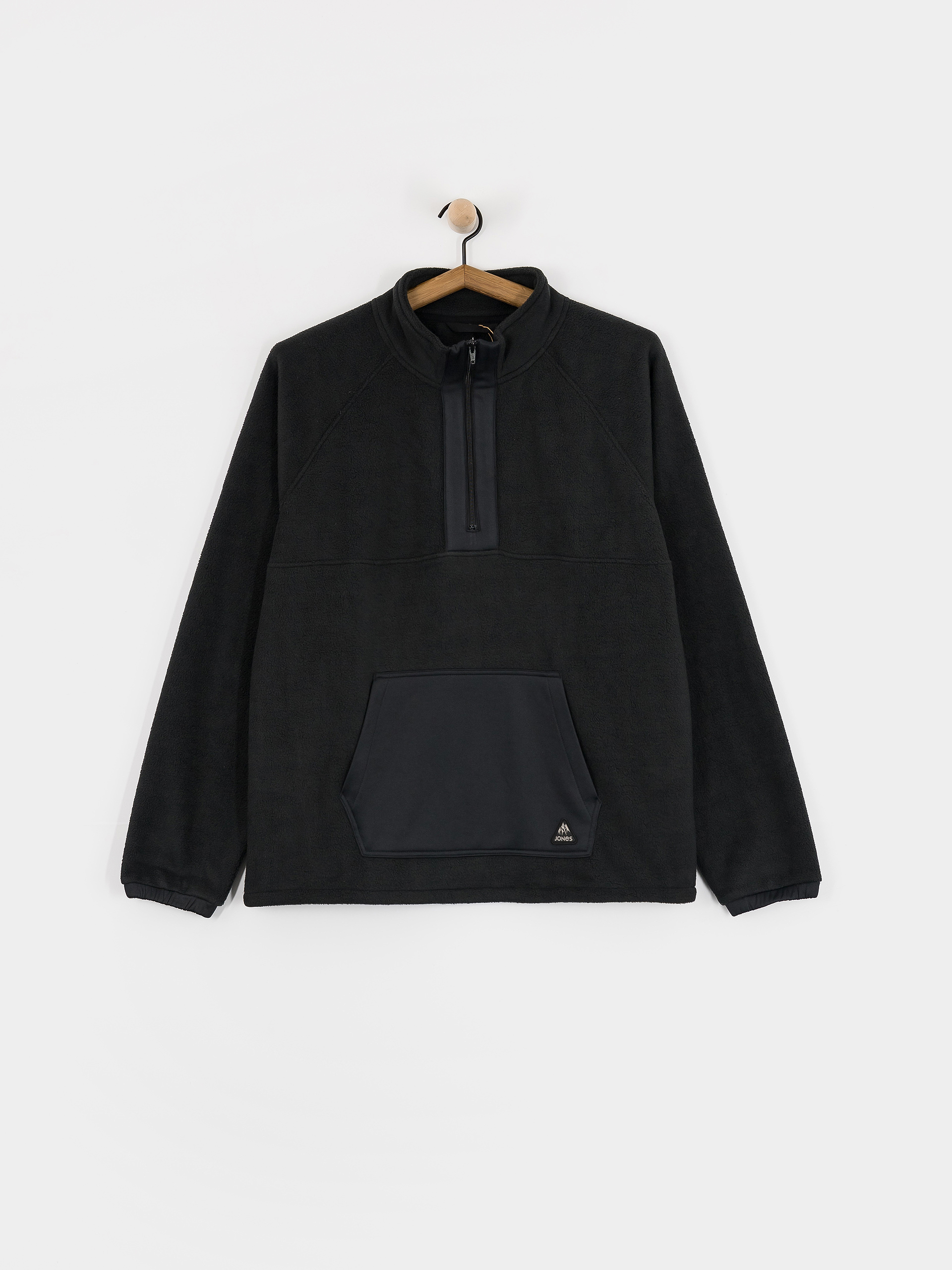 Pulóver Jones Snowboards Lodge Half Zip Rec (stealth black)