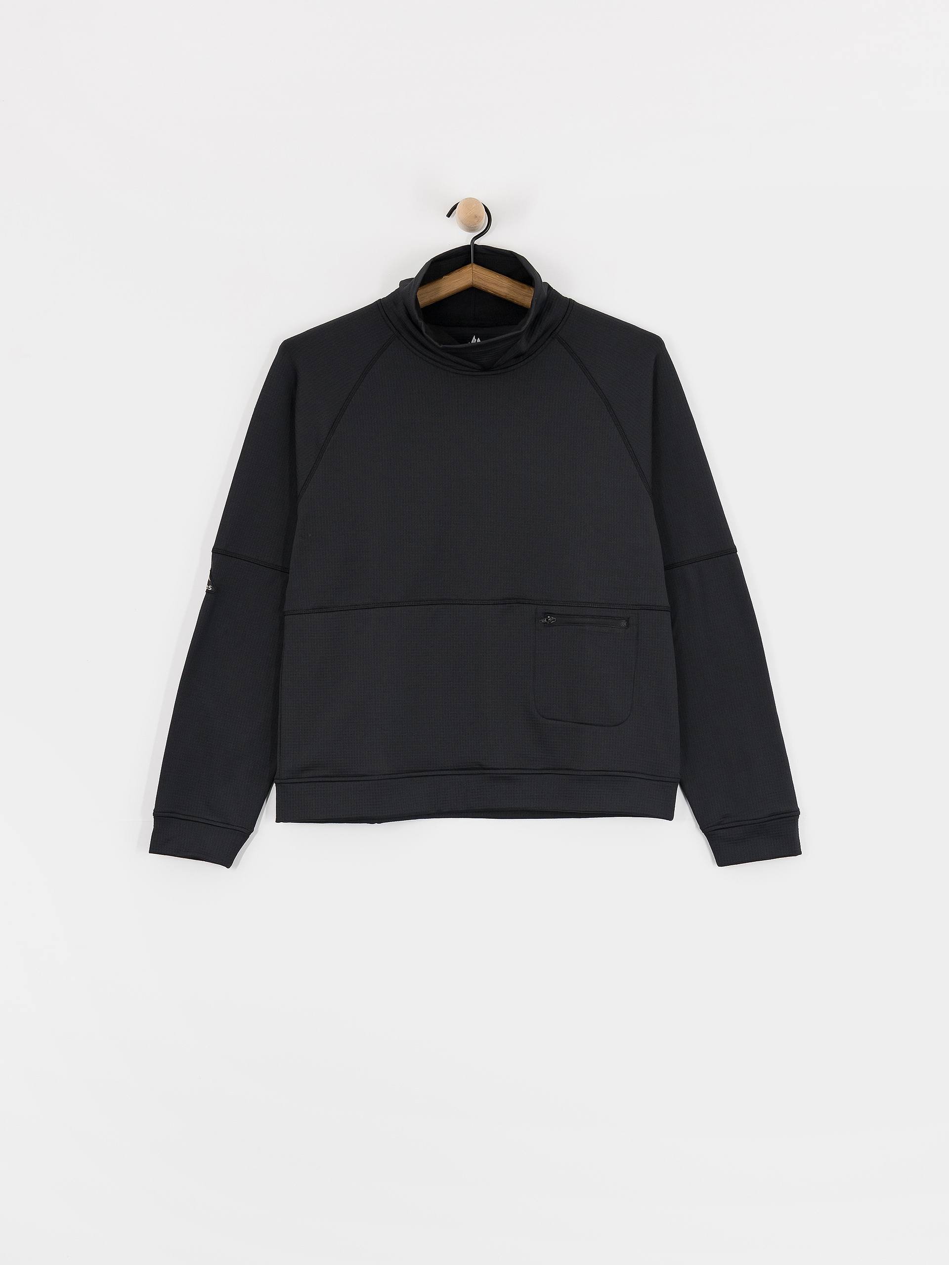 Jones Snowboards Flagship Rec Grid 1/2 Zip Pulóver (stealth black)