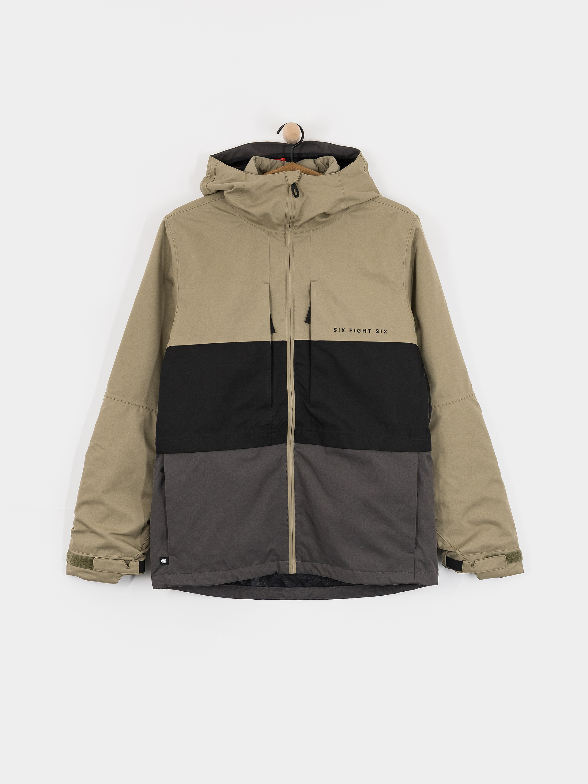 Férfi Snowboard dzseki 686 Smarty 3 In 1 Form (sage colorblock)