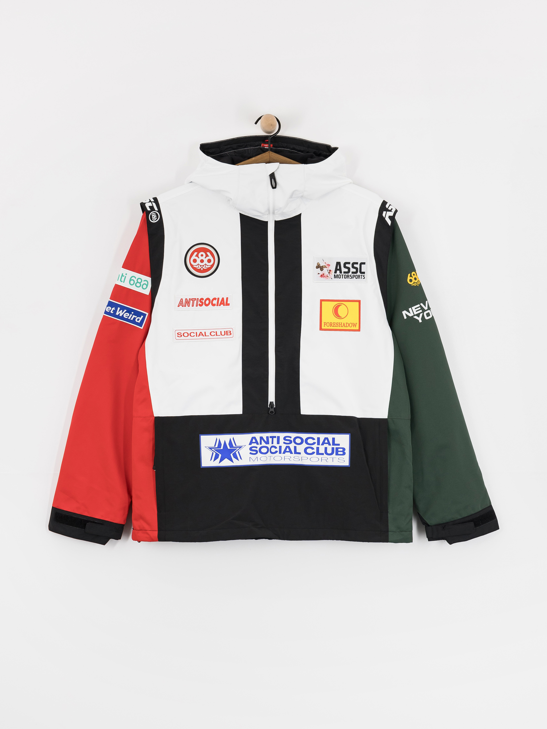 Férfi Snowboard dzseki 686 X ASSC F1 Anorak (assc white colorblock)