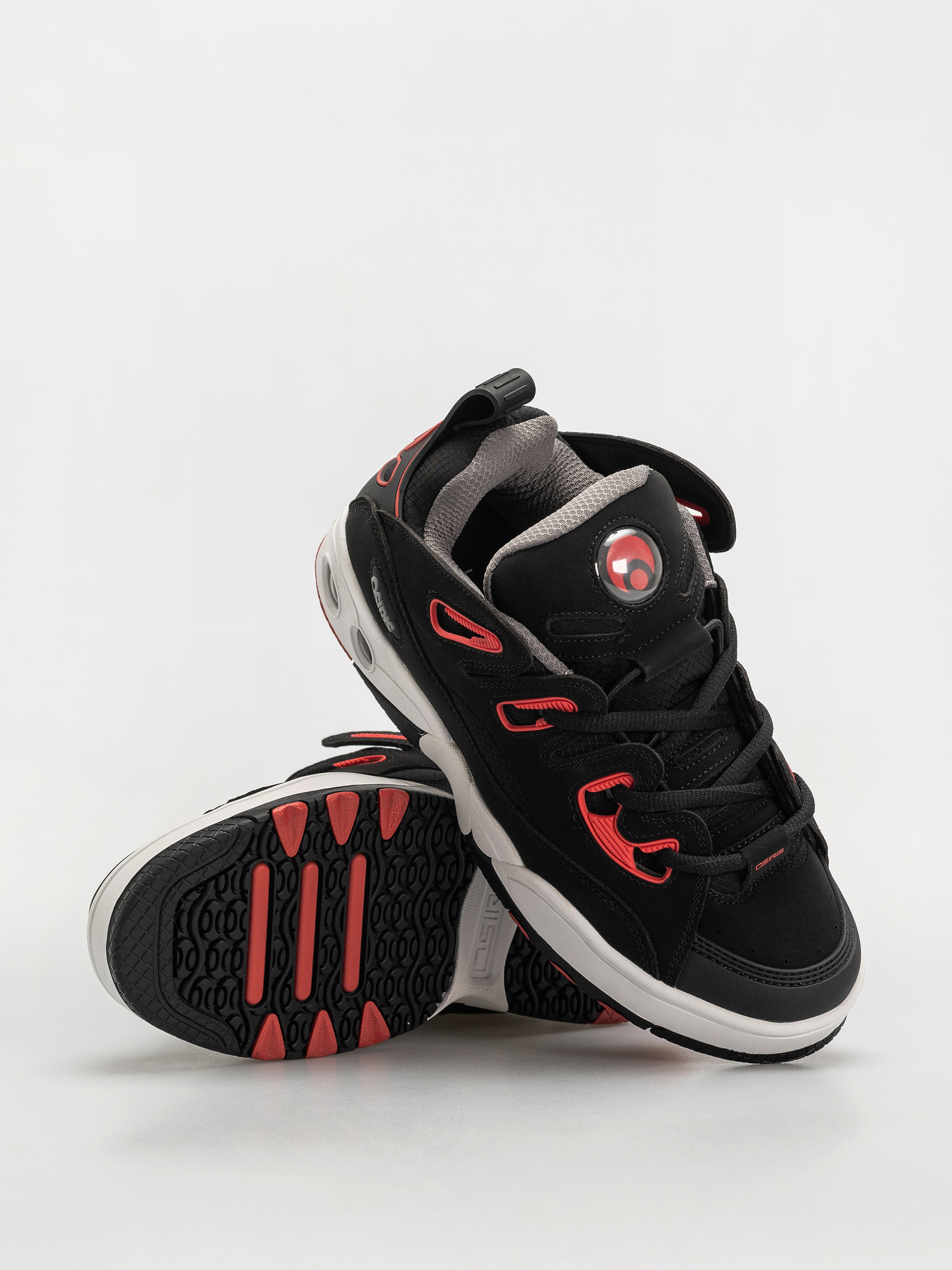 Osiris D3 E Cipők (black/charcoal/red)