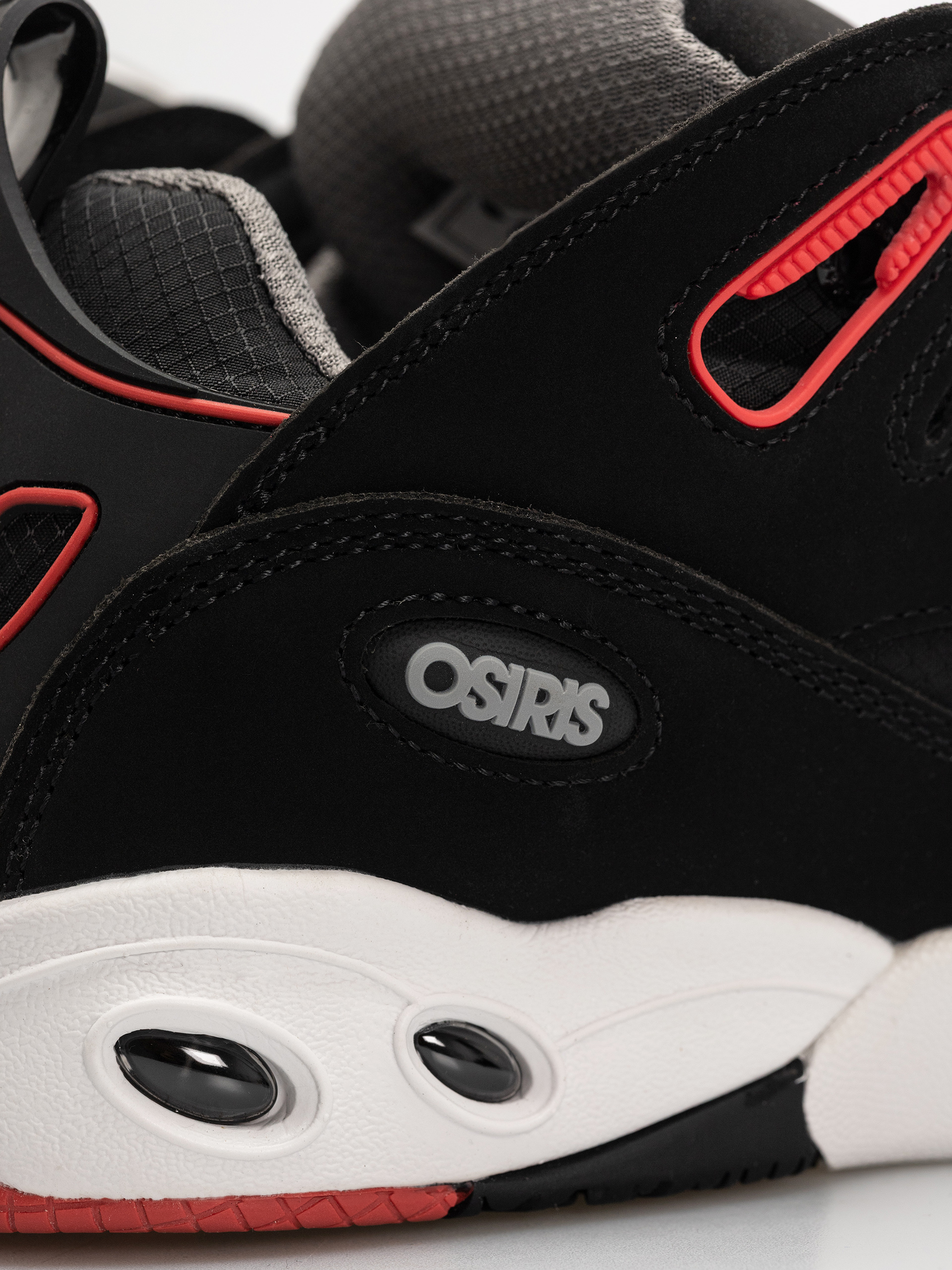 Osiris D3 E Cipők (black/charcoal/red)