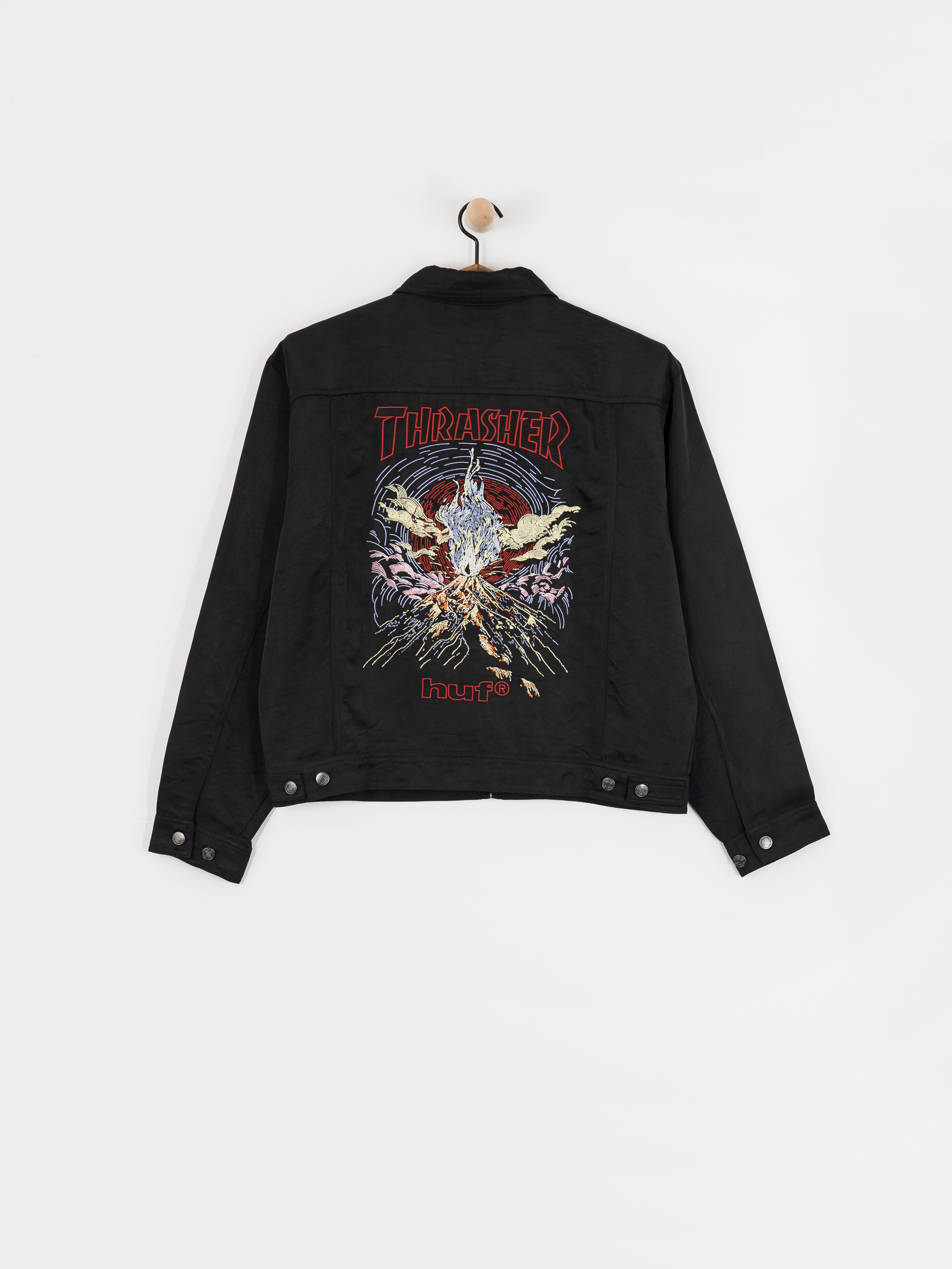 Dzseki HUF X Thrasher Trucker (black)