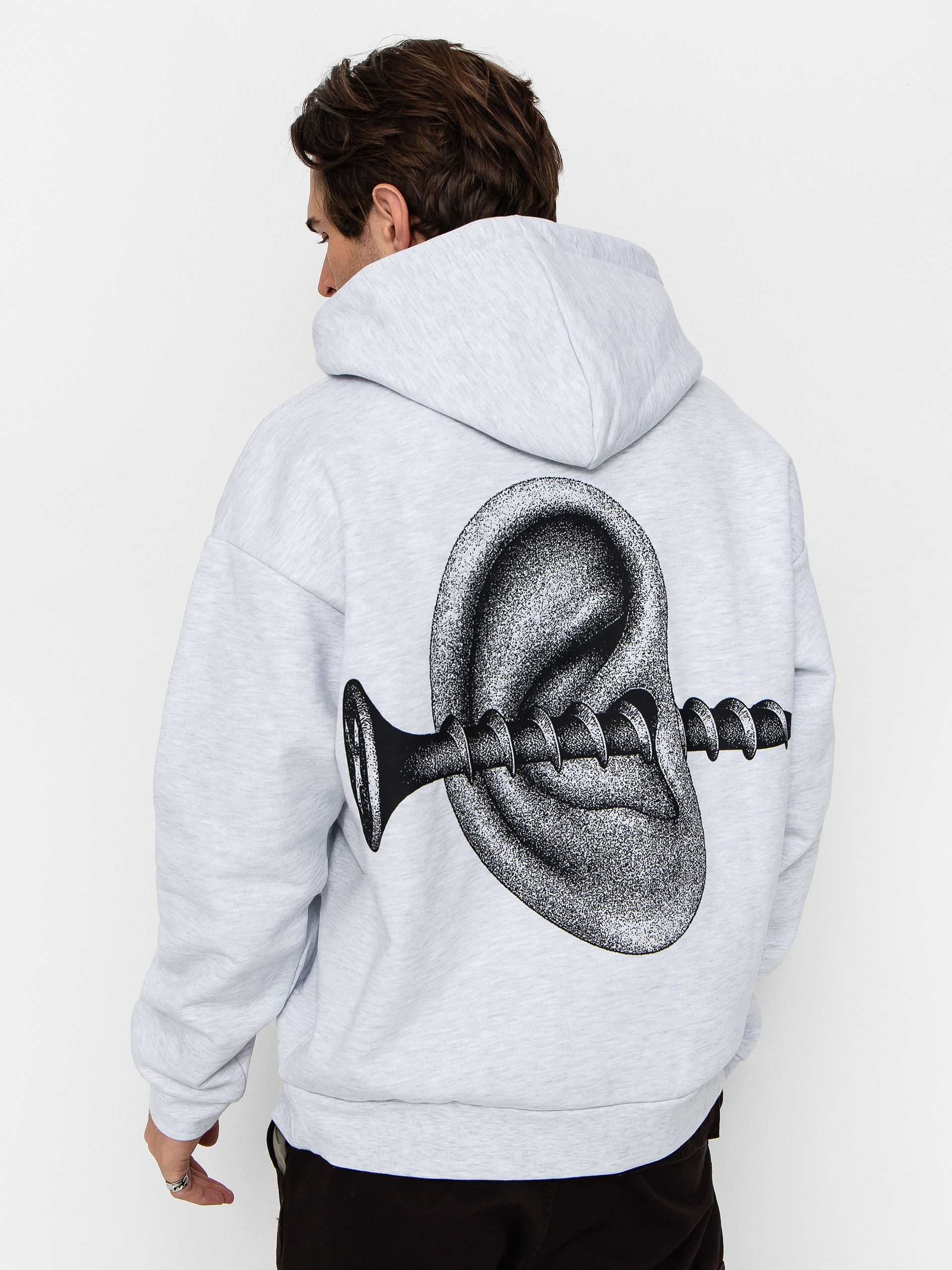 OBEY Obey Disorder Extra Heavy HD Kapucnis pulóver (ash grey)