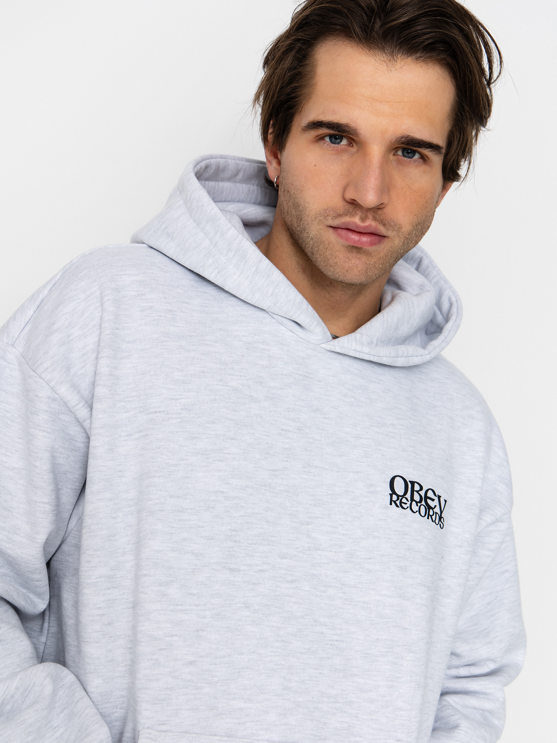 OBEY Obey Disorder Extra Heavy HD Kapucnis pulóver (ash grey)