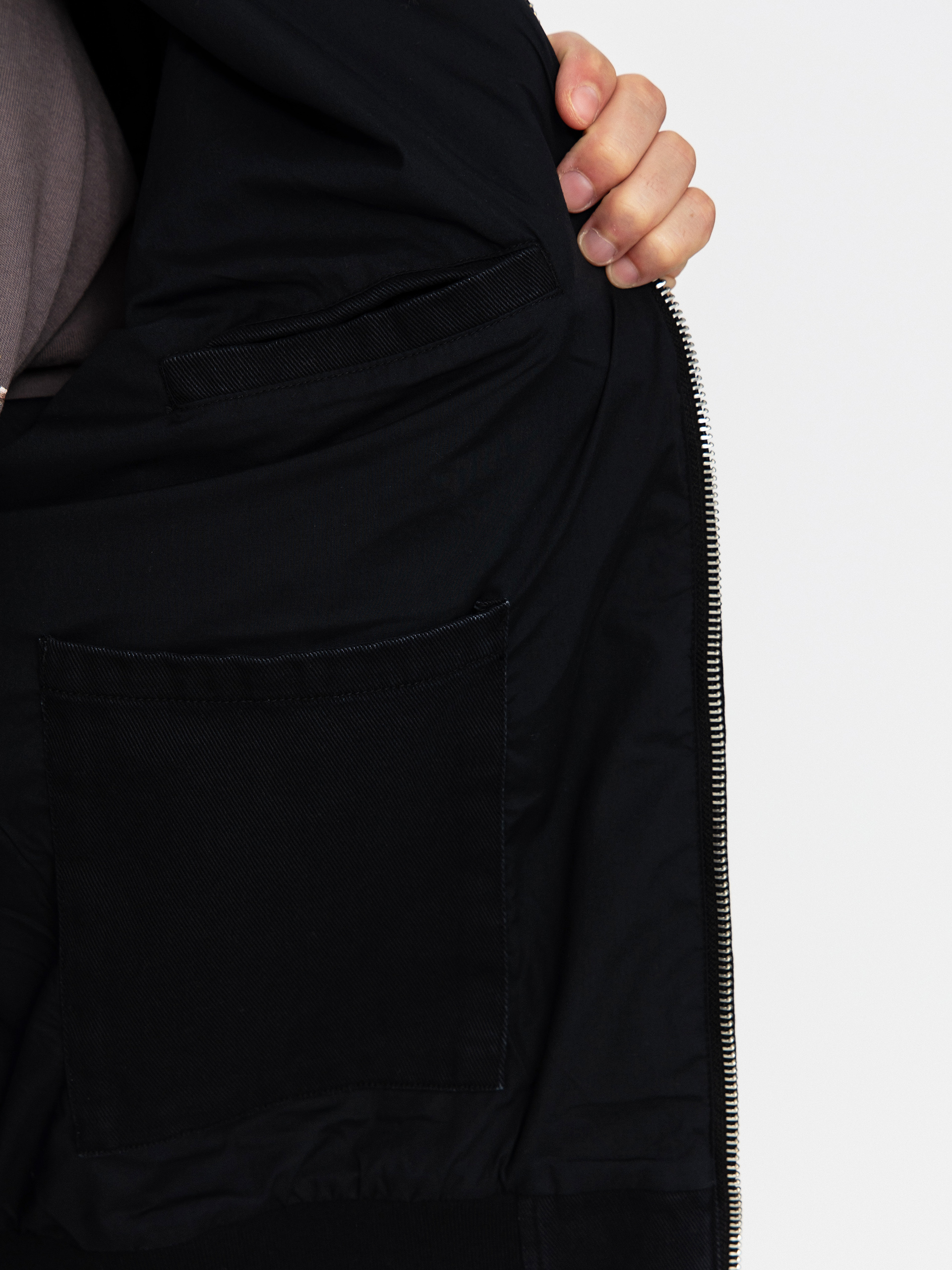 OBEY Obey Glen Zip Up Dzseki (black faded wash)