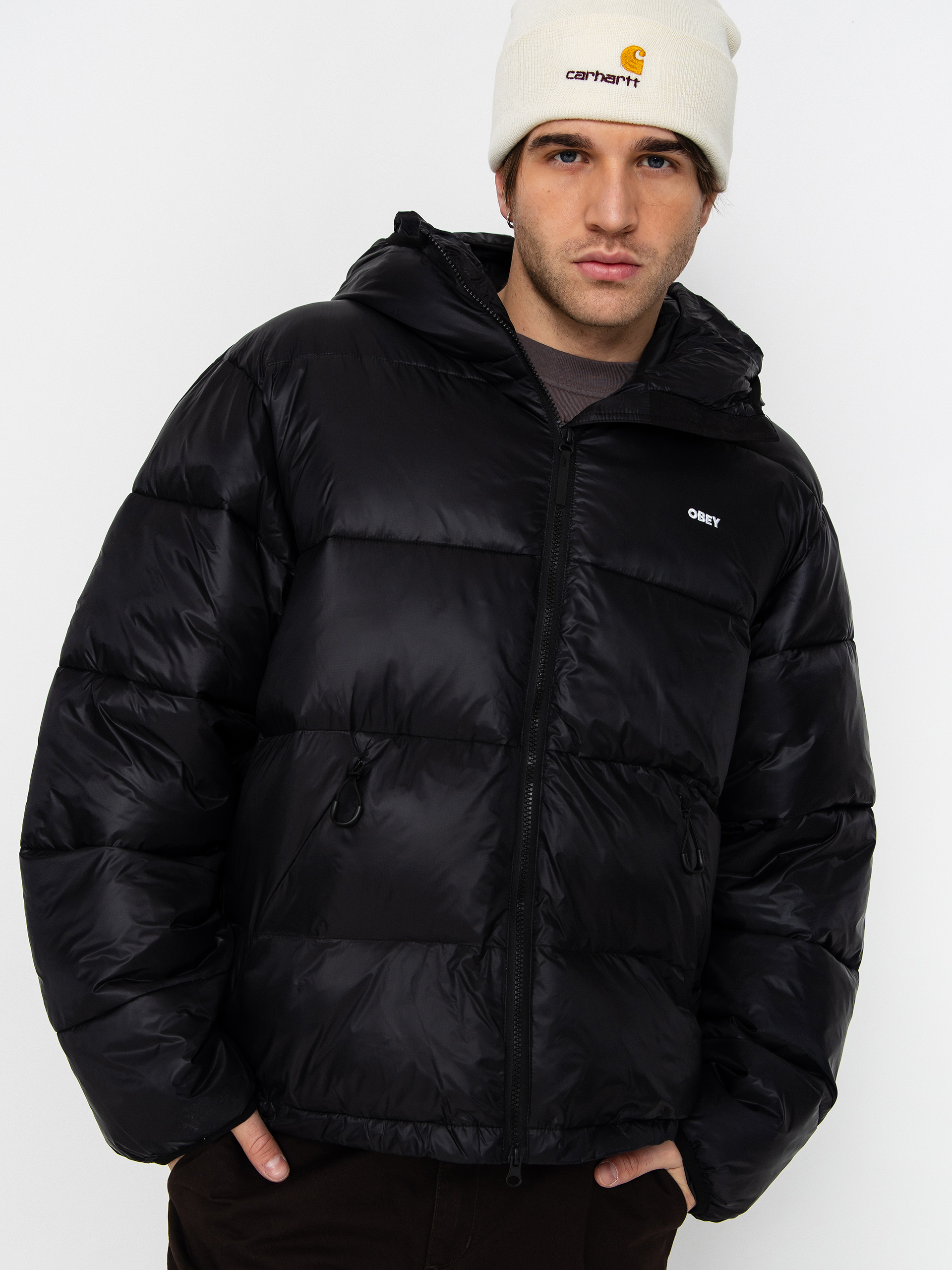OBEY Stratus Puffer Dzseki (black)