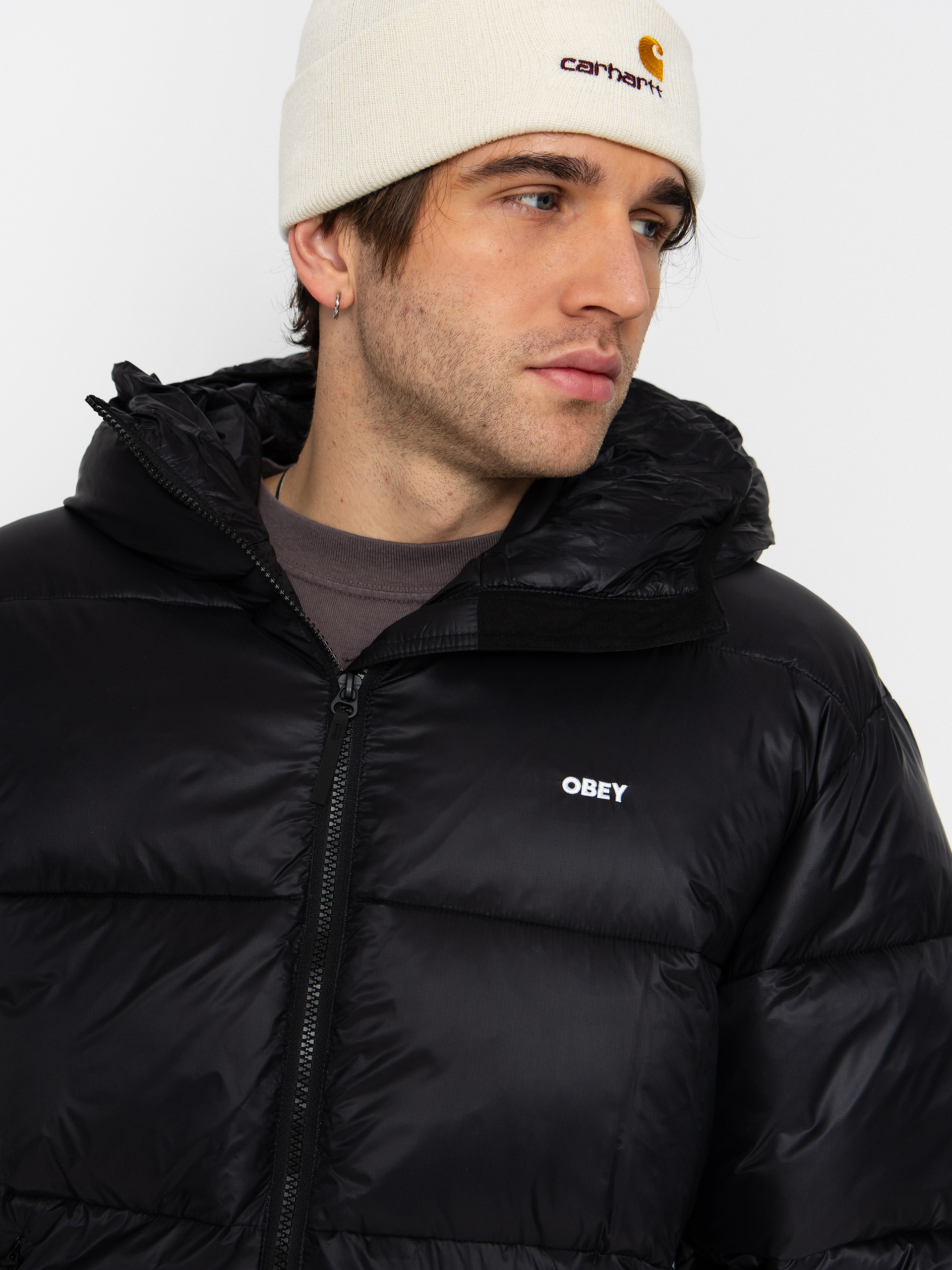 OBEY Stratus Puffer Dzseki (black)