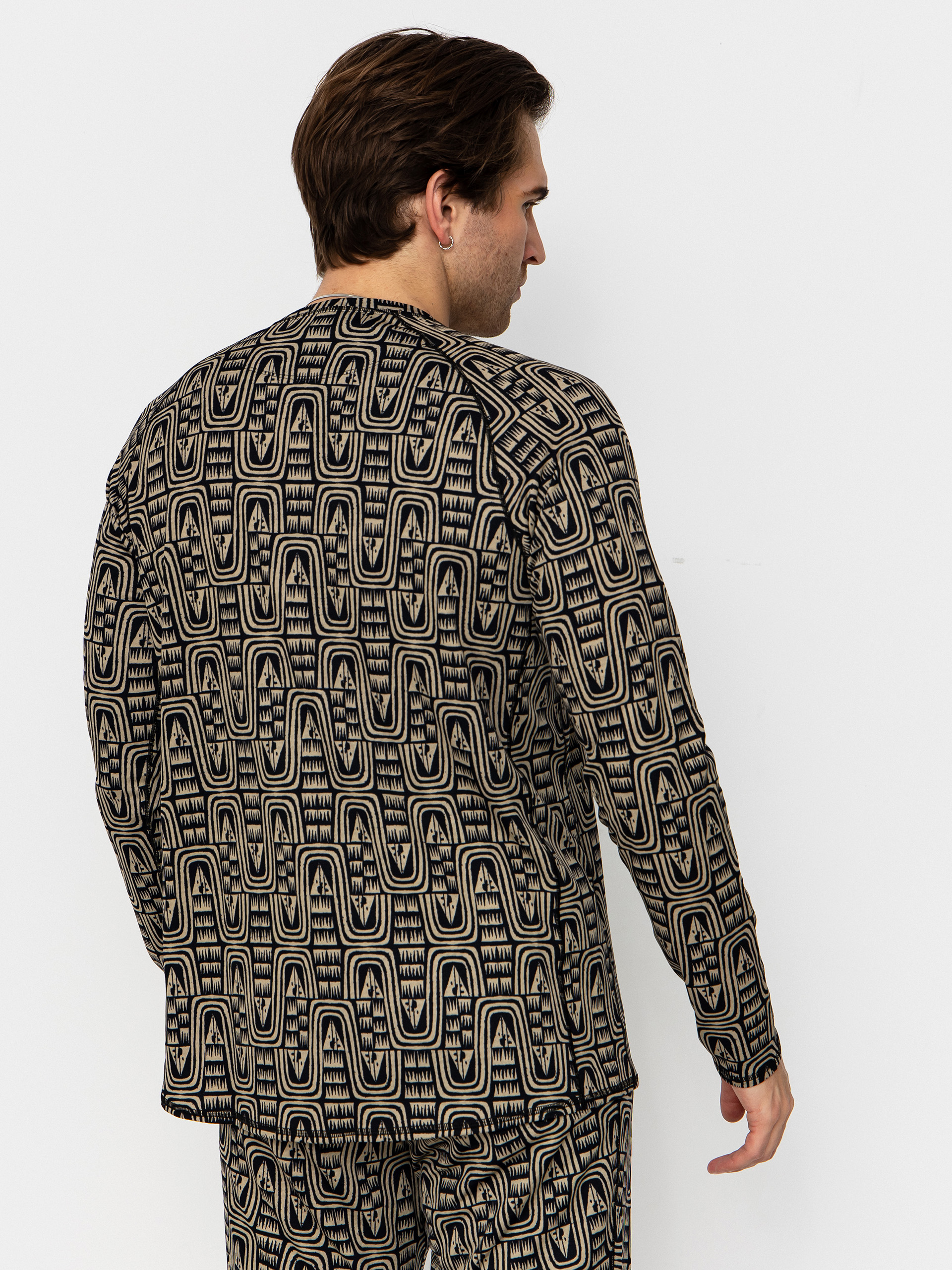 Hosszú ujjú felső Patagonia Cap MW Crew (flow sunken blue)