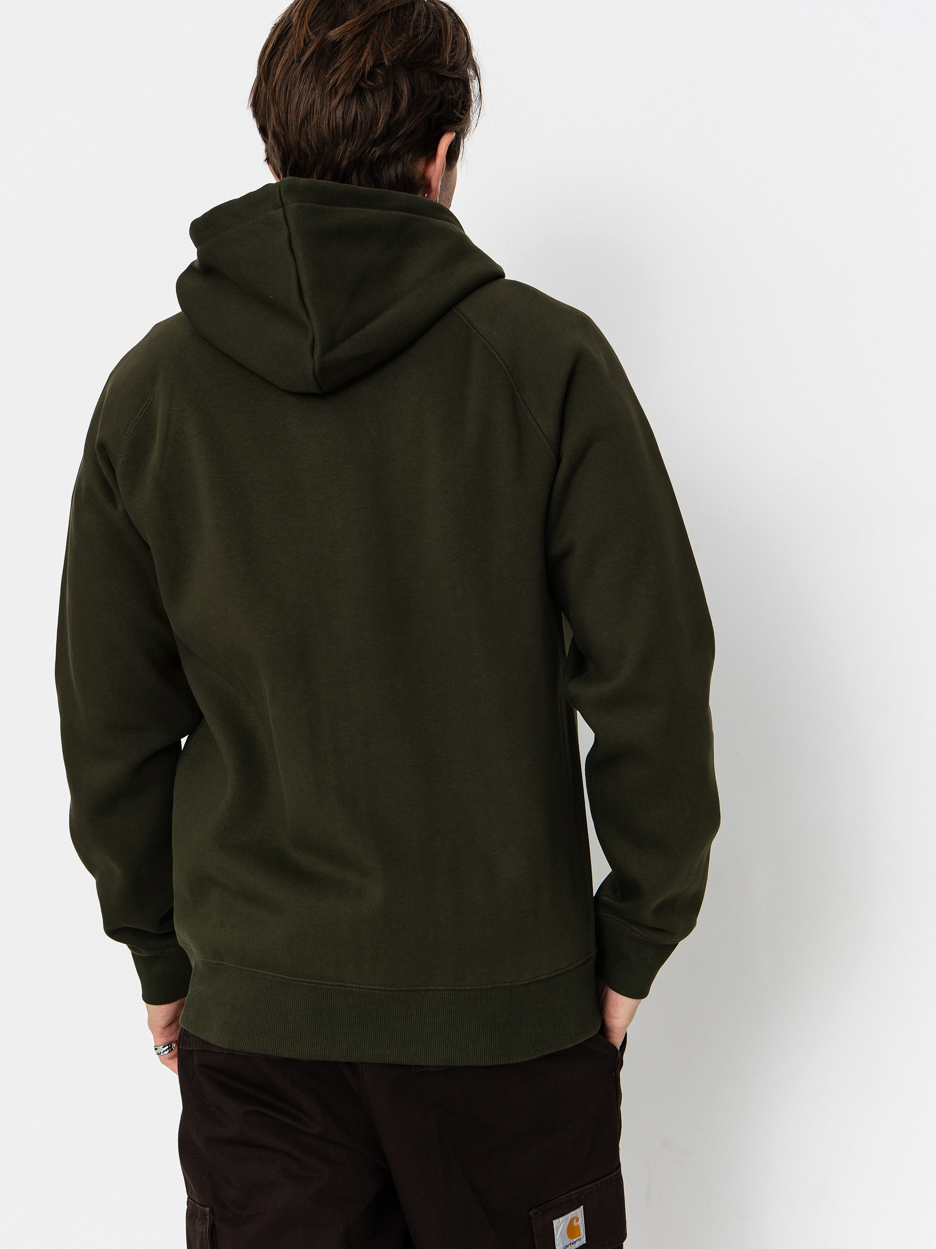 Carhartt WIP Chase ZHD Kapucnis pulóver (olive/gold)