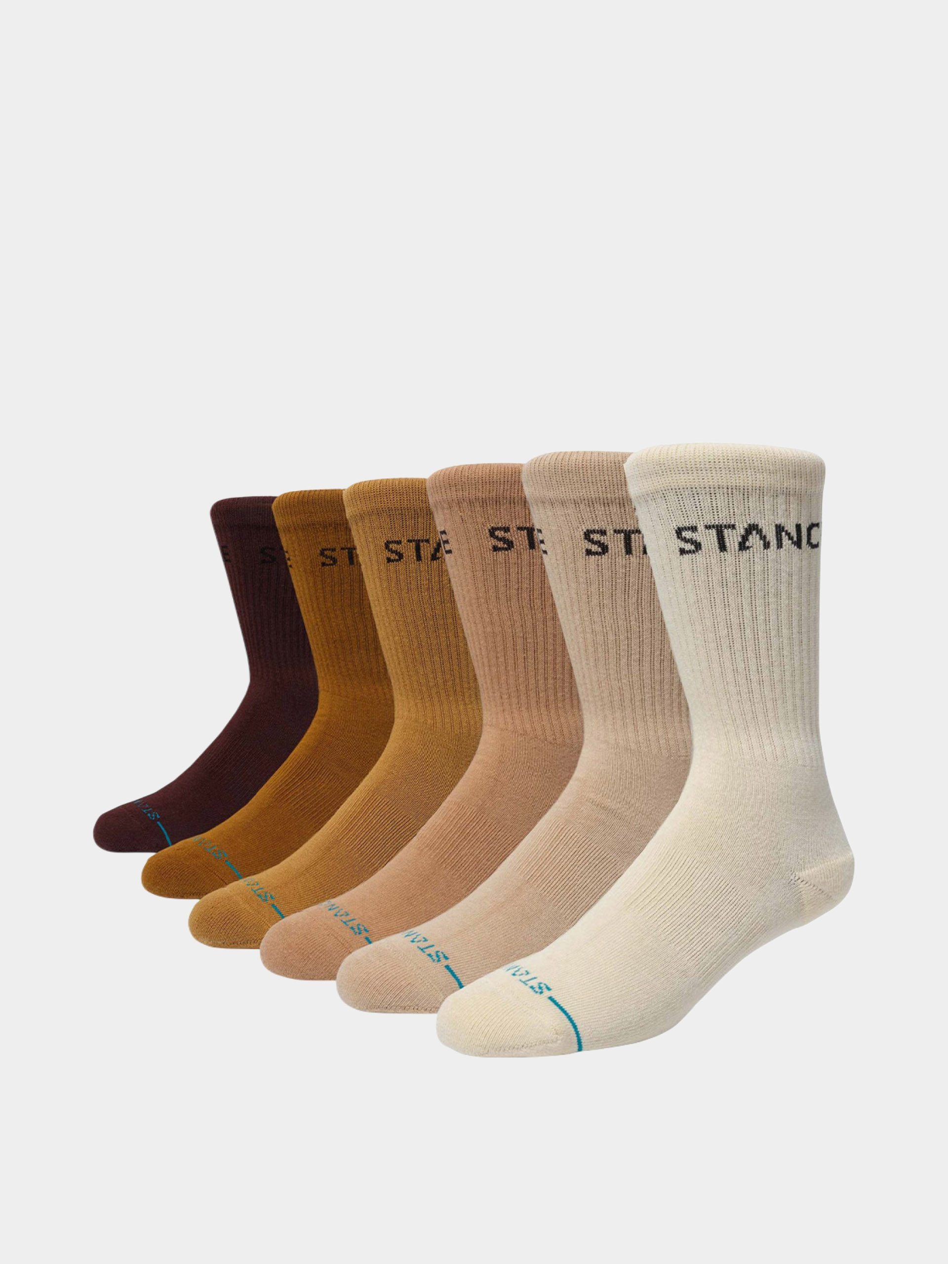 Zokni Stance Origin 6 Pack Crew (cream)