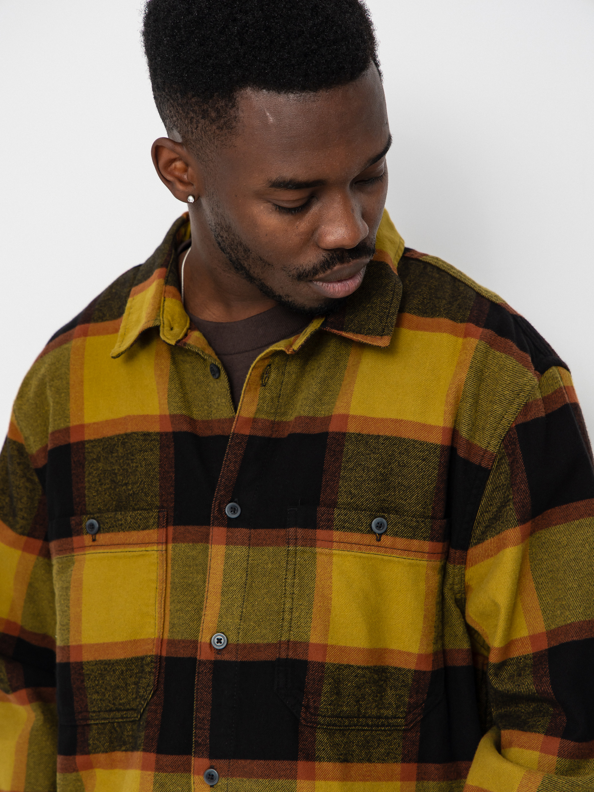 Vans Larkspur Plaid Flannel Ing (burnt gold/black)