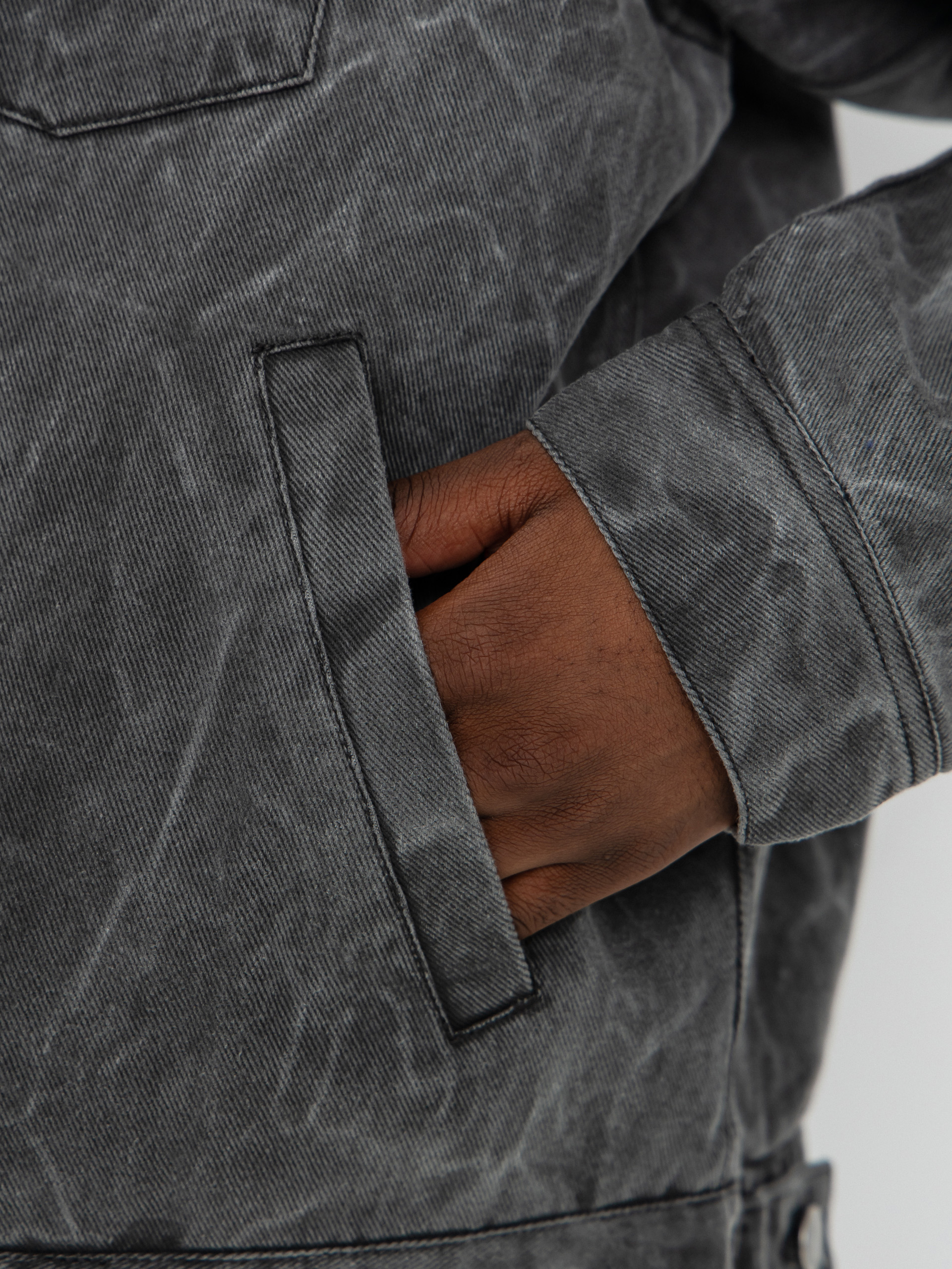 OBEY Obey Workman Zip Dzseki (black wrinkle wash)