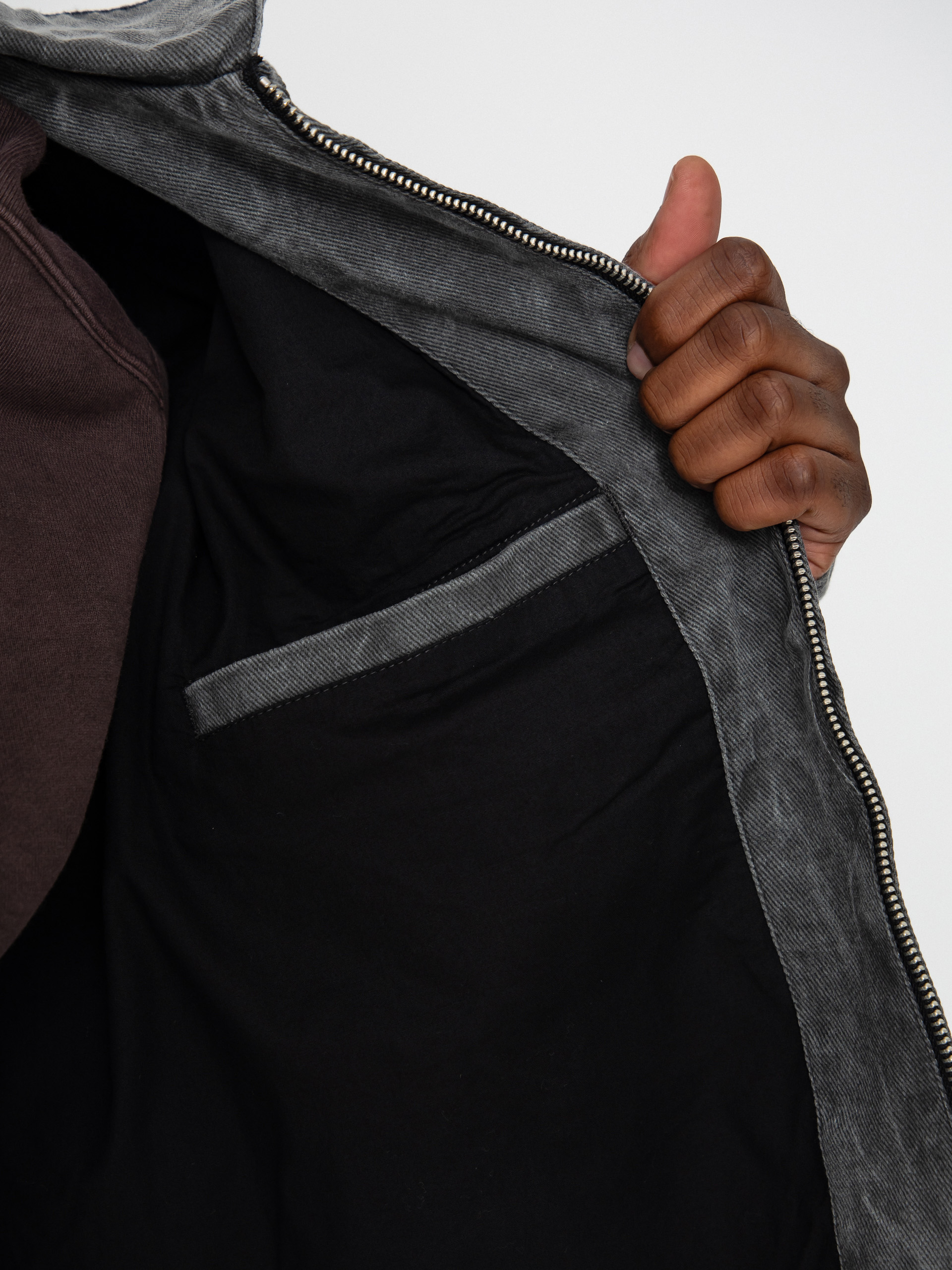 OBEY Obey Workman Zip Dzseki (black wrinkle wash)