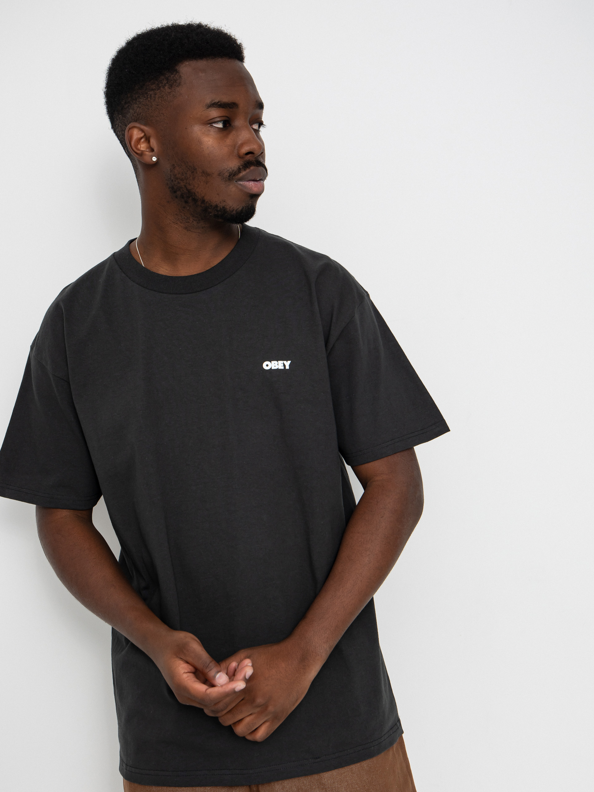 OBEY Obey Steady Mobbin Póló (vintage black)