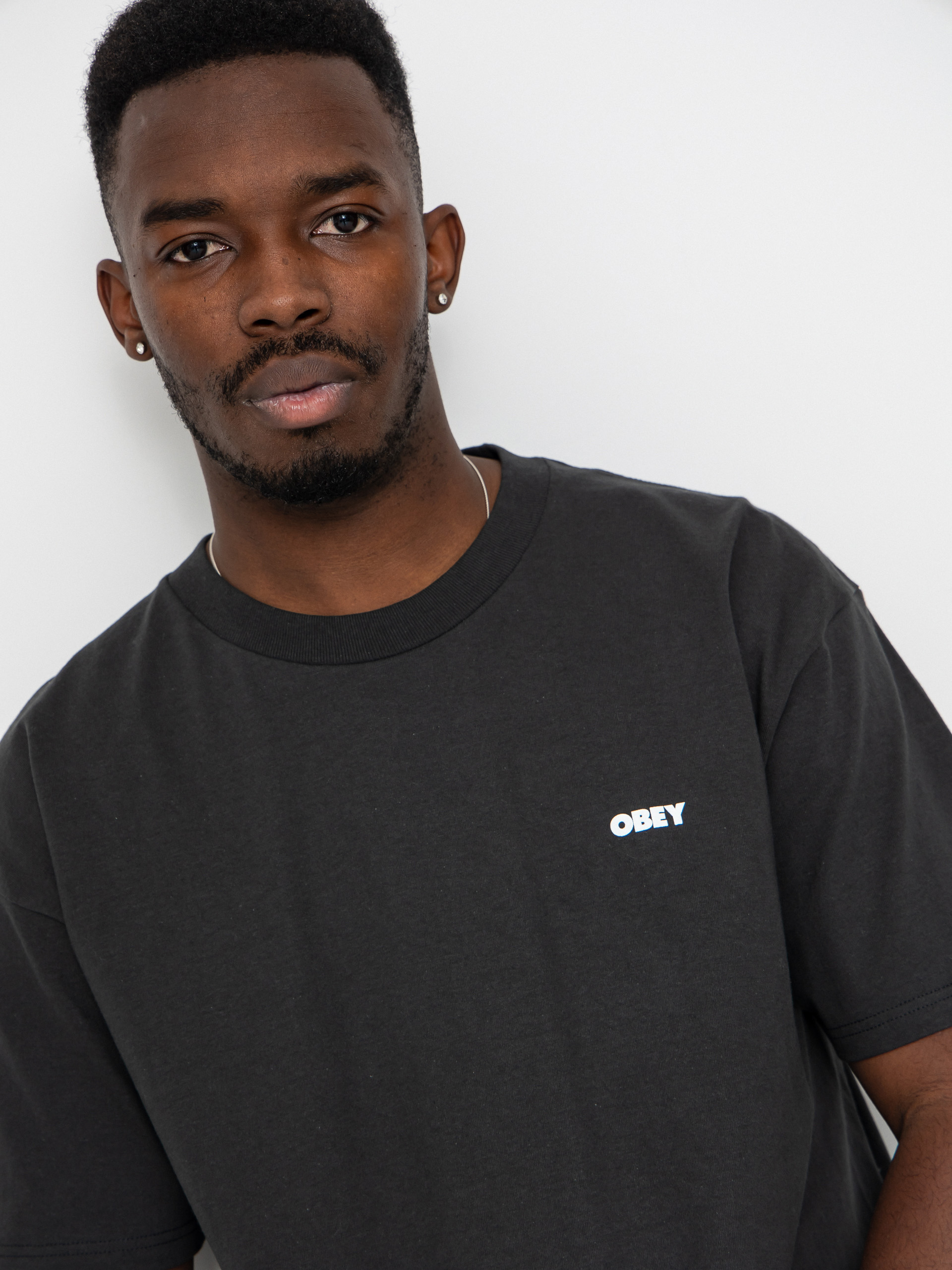 OBEY Obey Steady Mobbin Póló (vintage black)