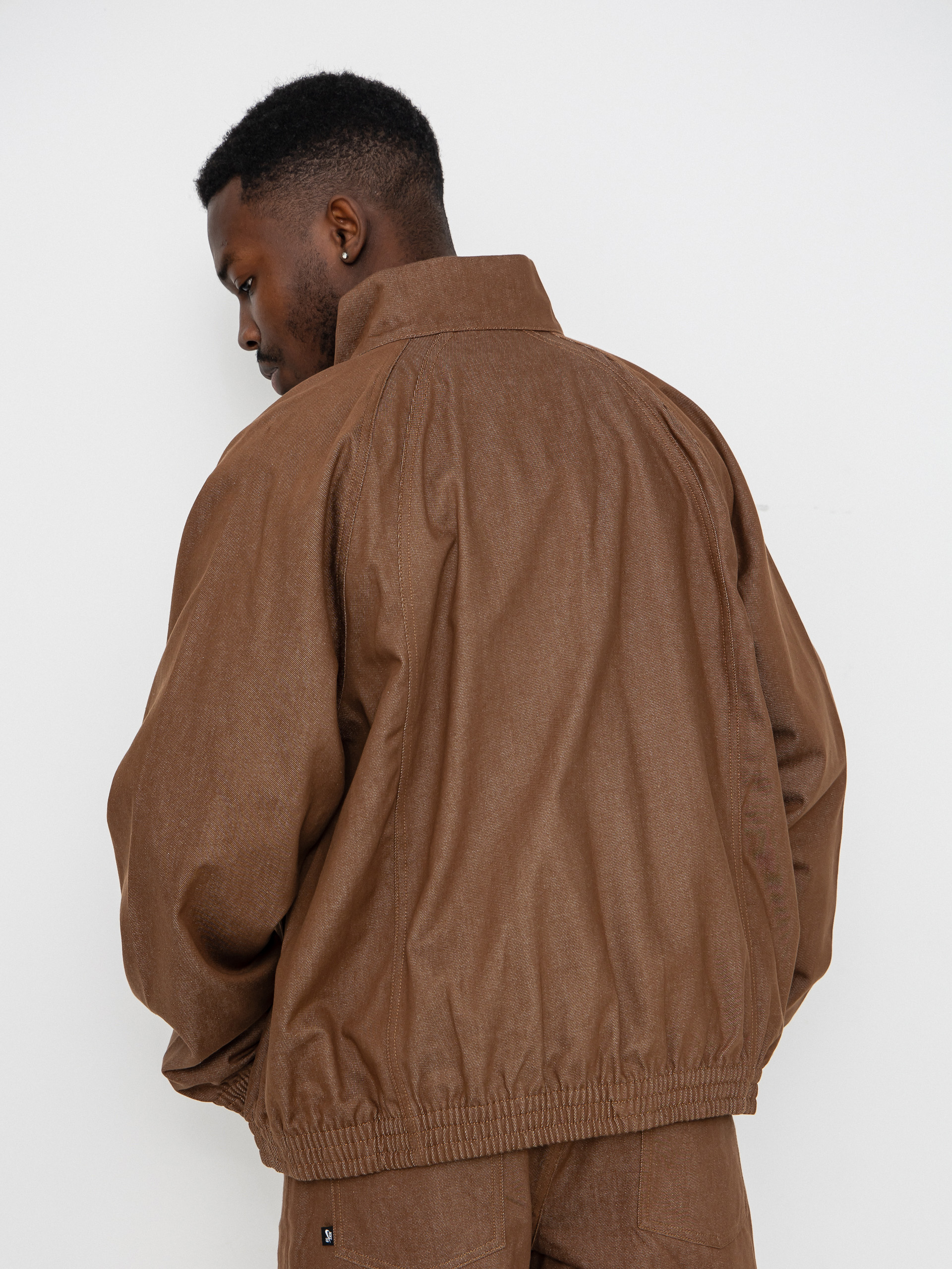 Dzseki Nike SB Denim FZ Trak (mosswood brown/white)