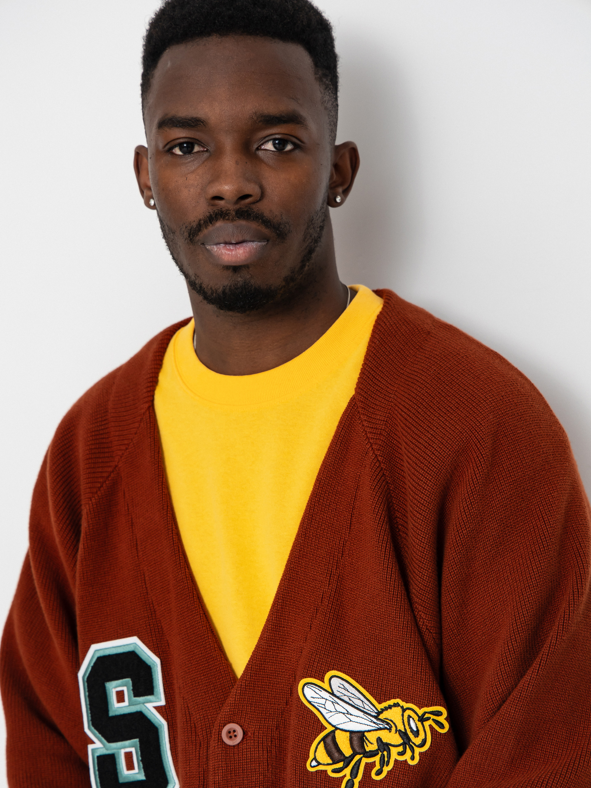 Pulóver Nike SB Collegial Cardigan (cinnamon)