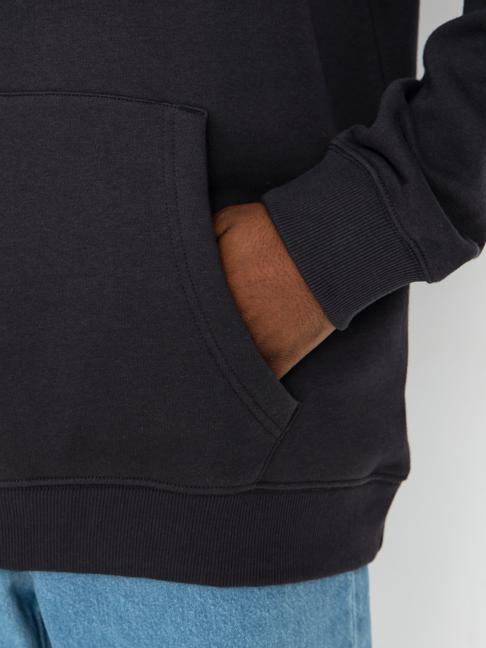 Kapucnis pulóver Element Lowcase Bp HD (off black)