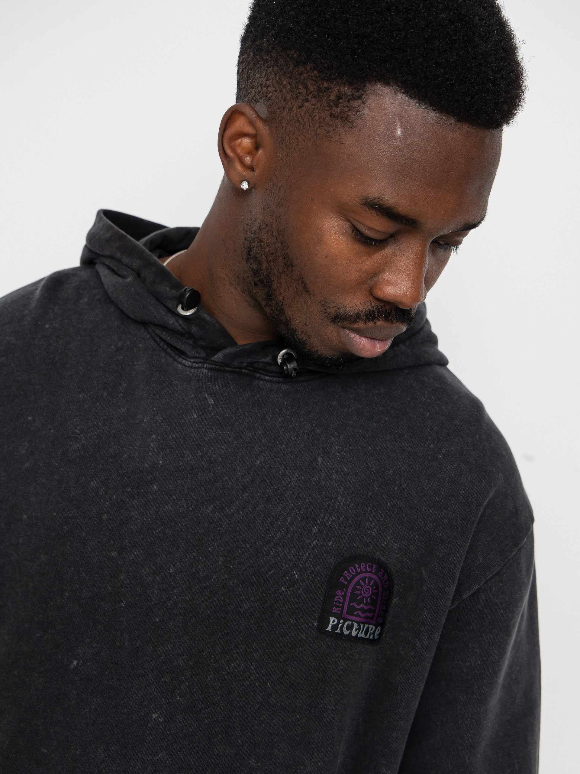 Picture Picturide Polár pulóver (black washed)