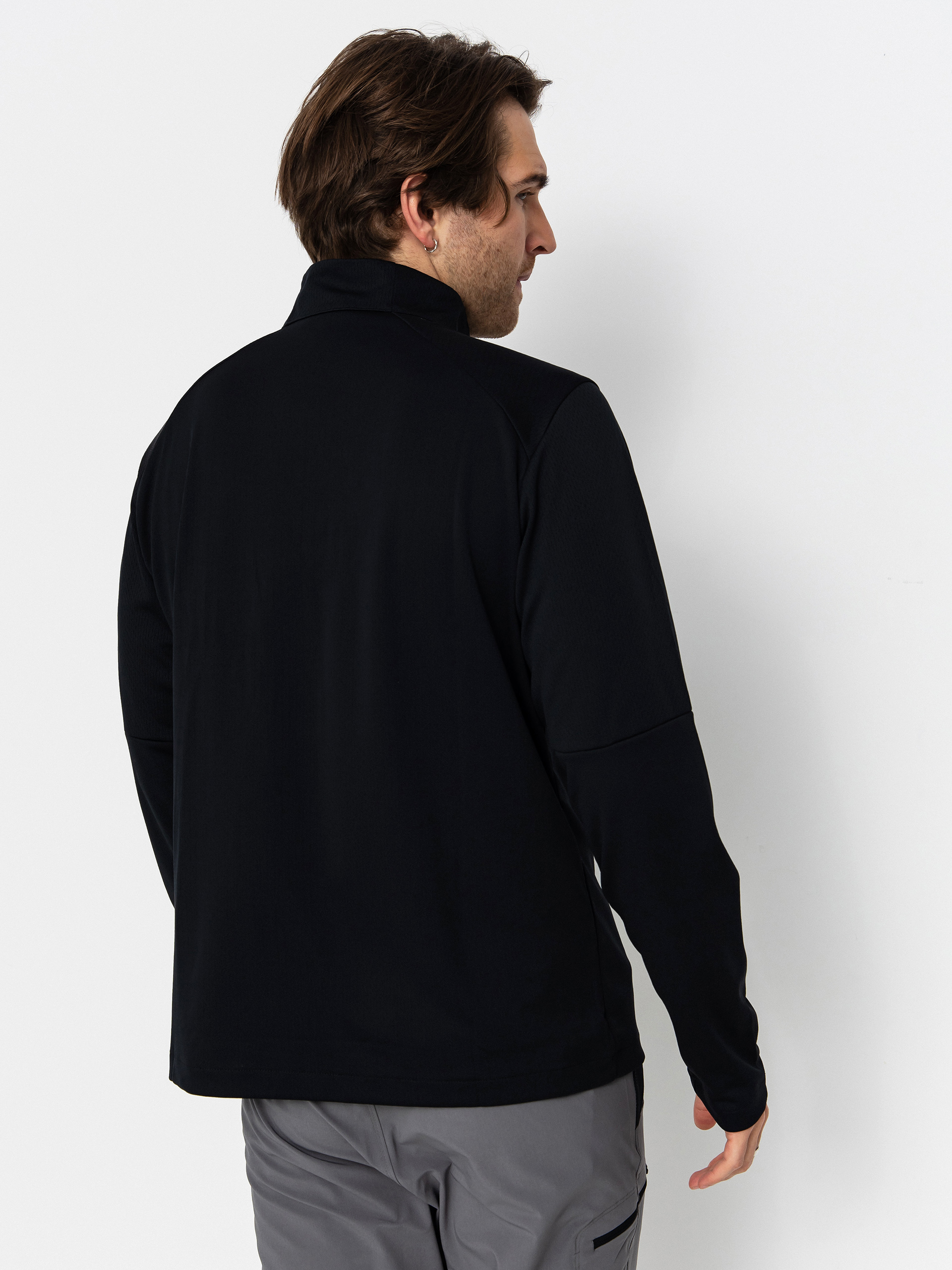 Férfi Polár pulóver Columbia Tech Knit 1/4 Zip (black)