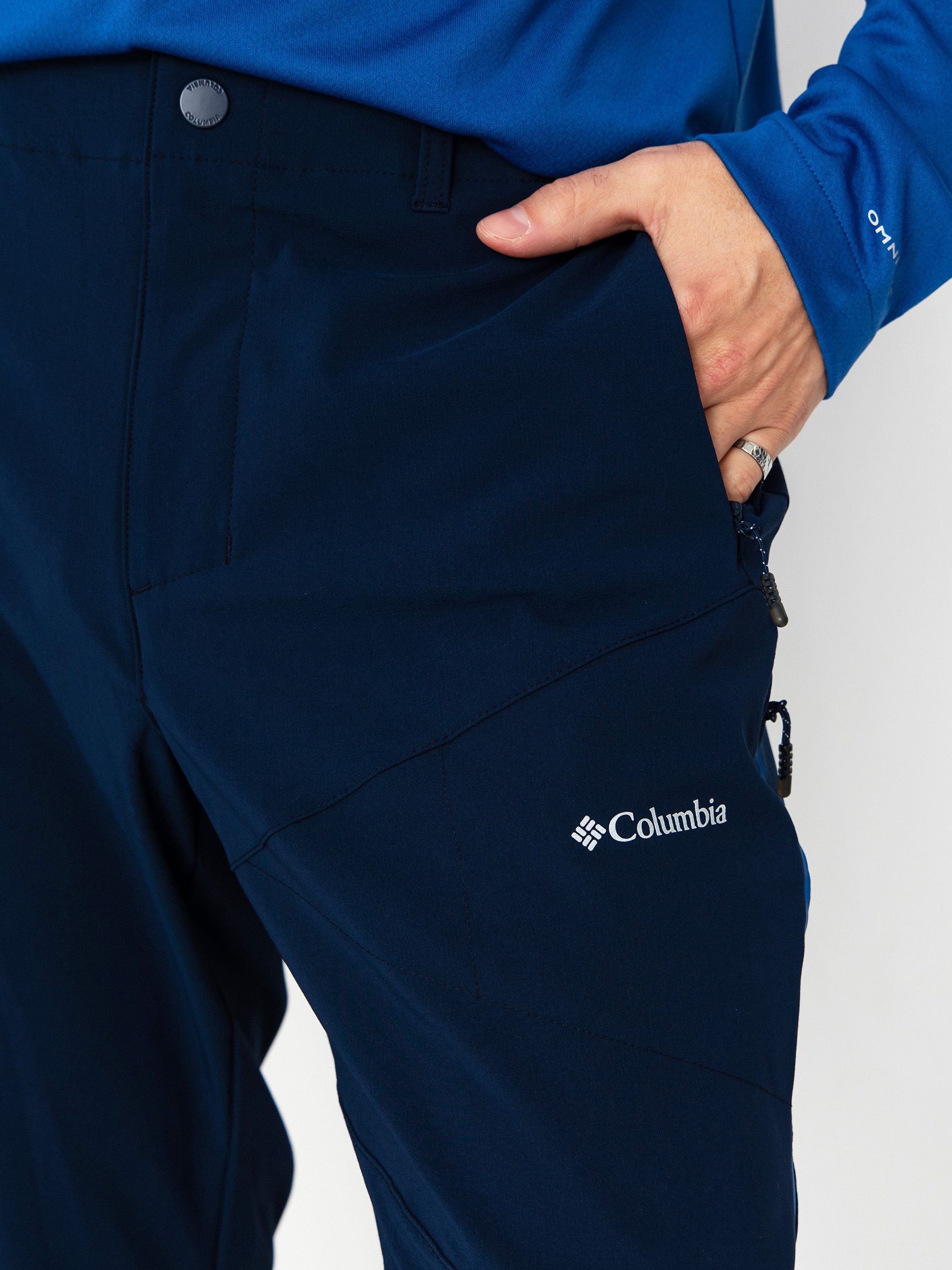 Kisnadrág Columbia Tech Softshell (collegiate navy)