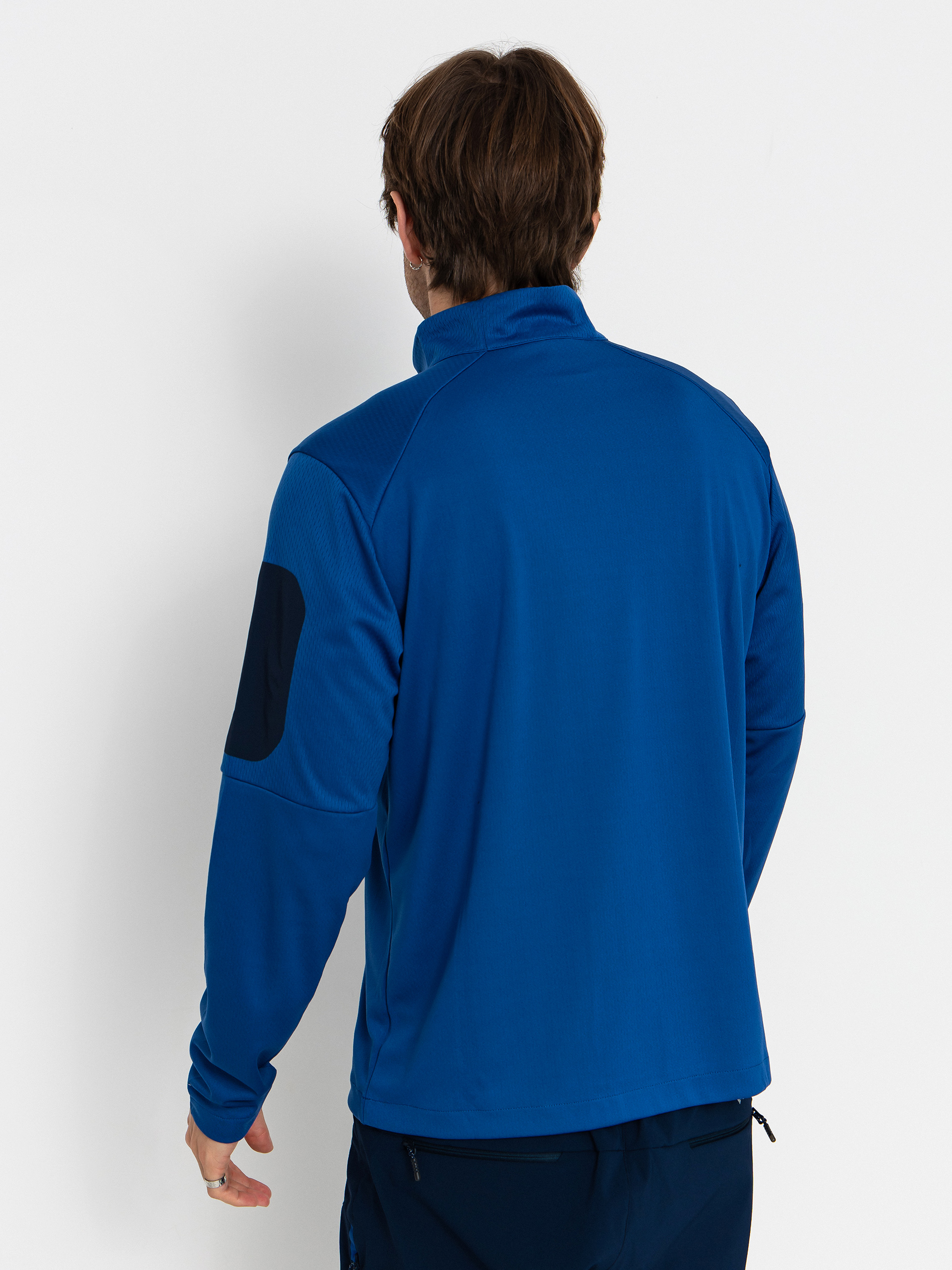 Férfi Polár pulóver Columbia Tech Knit 1/4 Zip (mtn blue/coll)