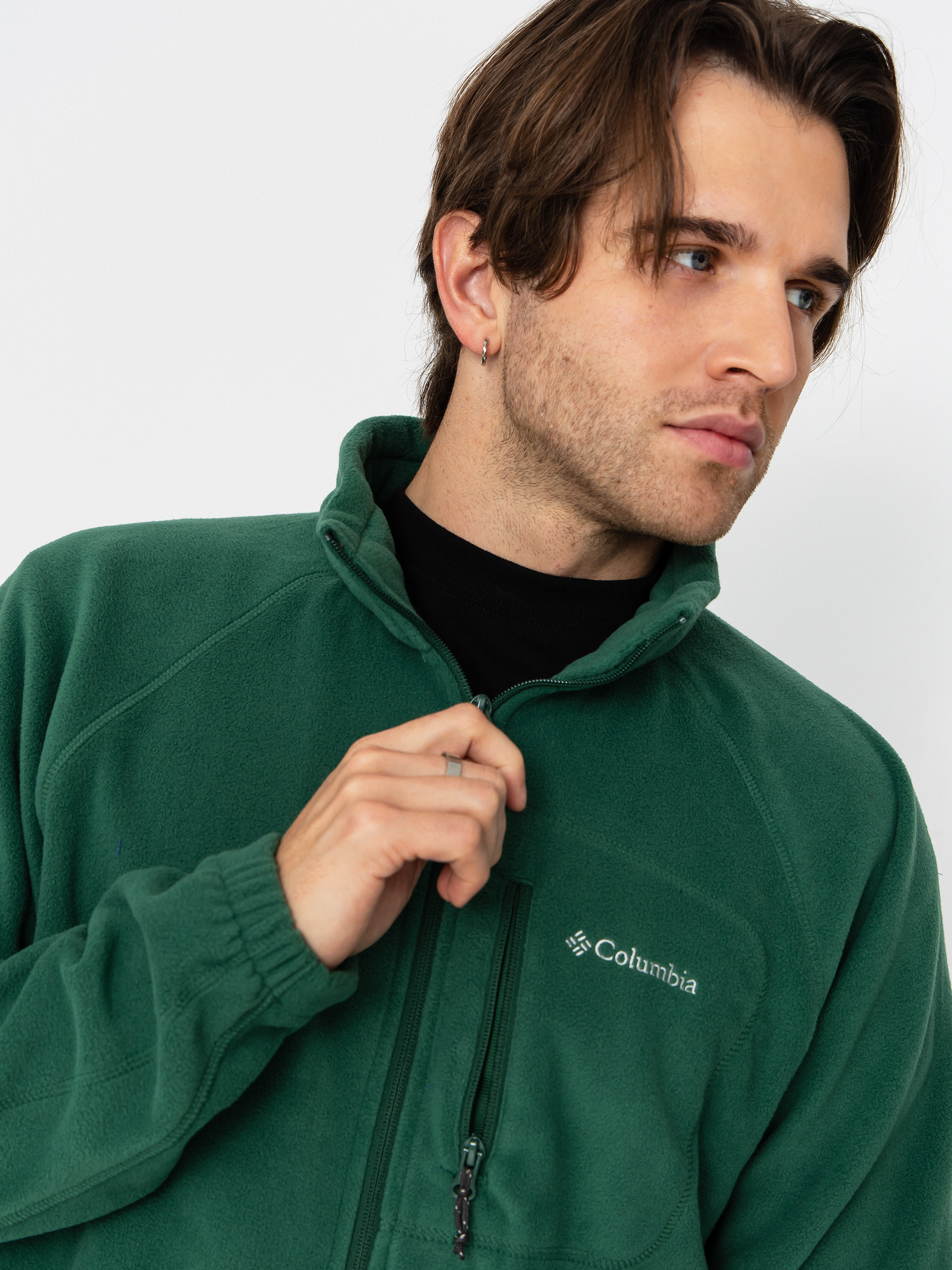 Férfi Polár pulóver Columbia Fast Trek II Full Zip (rain forest)