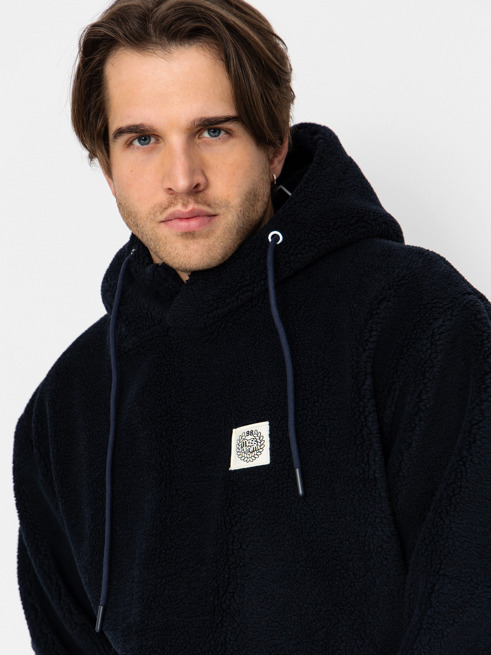 MassDnm Patch Teddy Hoody Dzseki (navy)