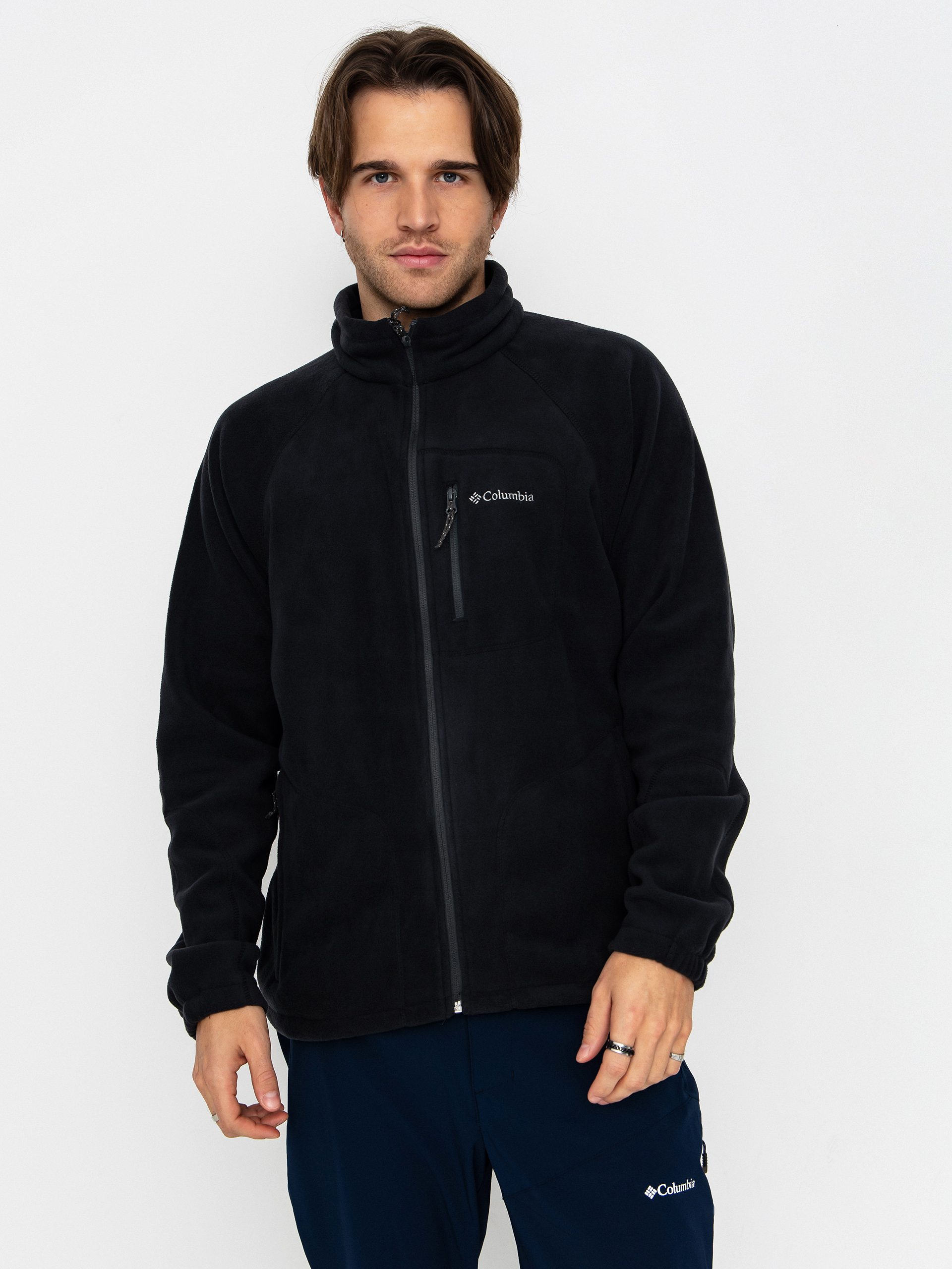 Polár pulóver Columbia Fast Trek II Full Zip (black)