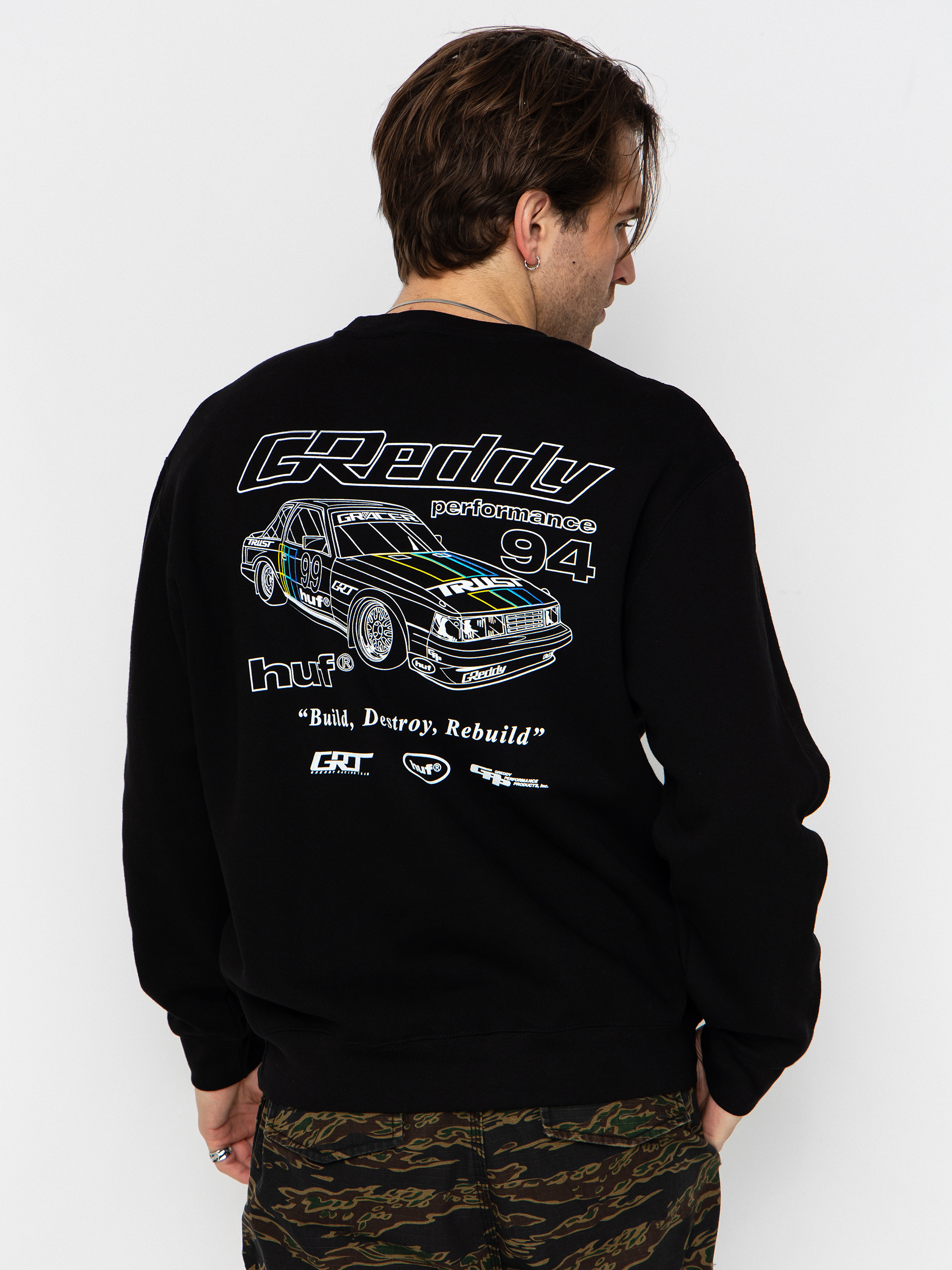 Pulóver HUF X Greddy Retro Mod