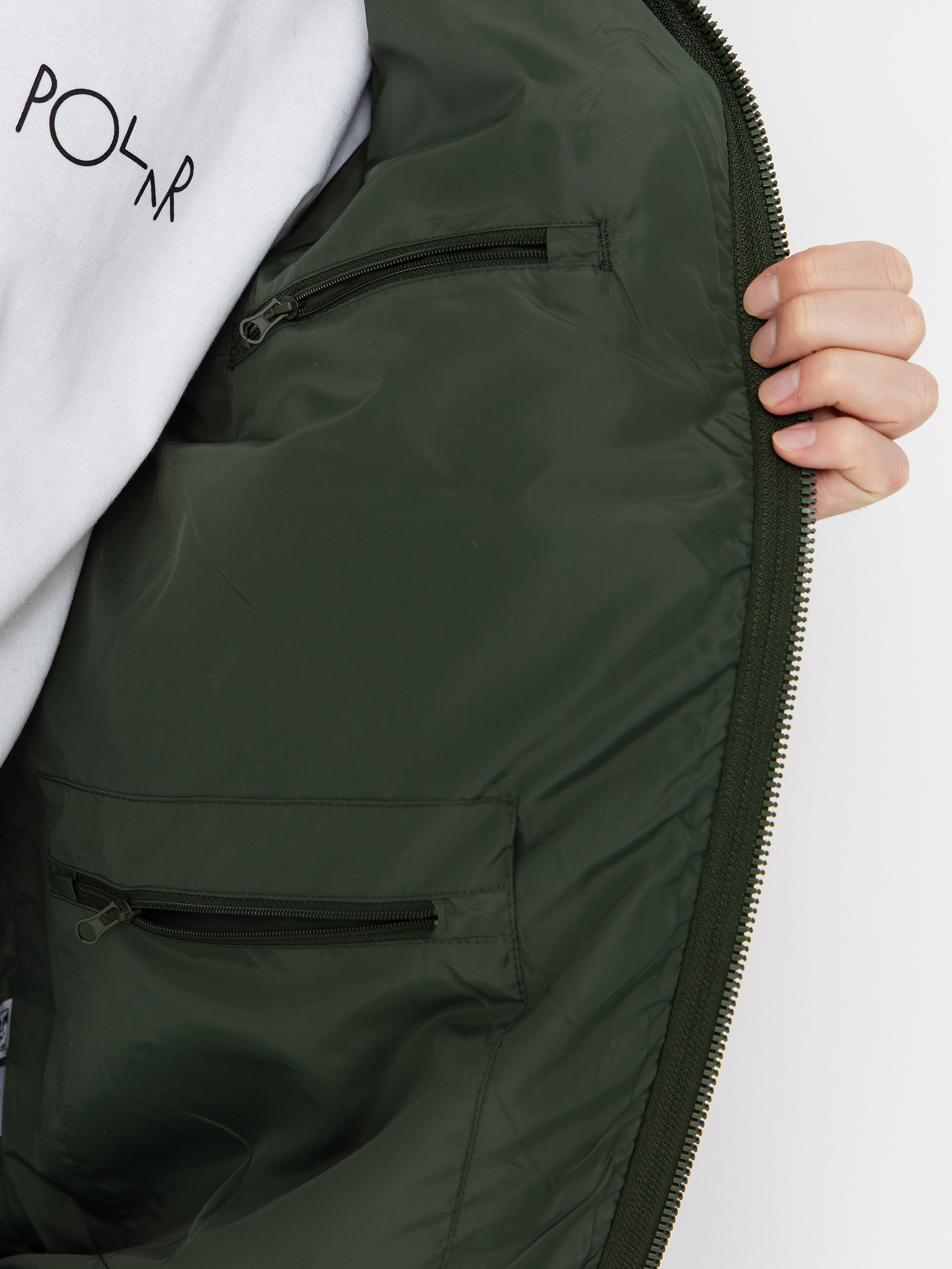 Férfi OBEY Obey Shaggy Sherpa Polár pulóver (kombu green multi)