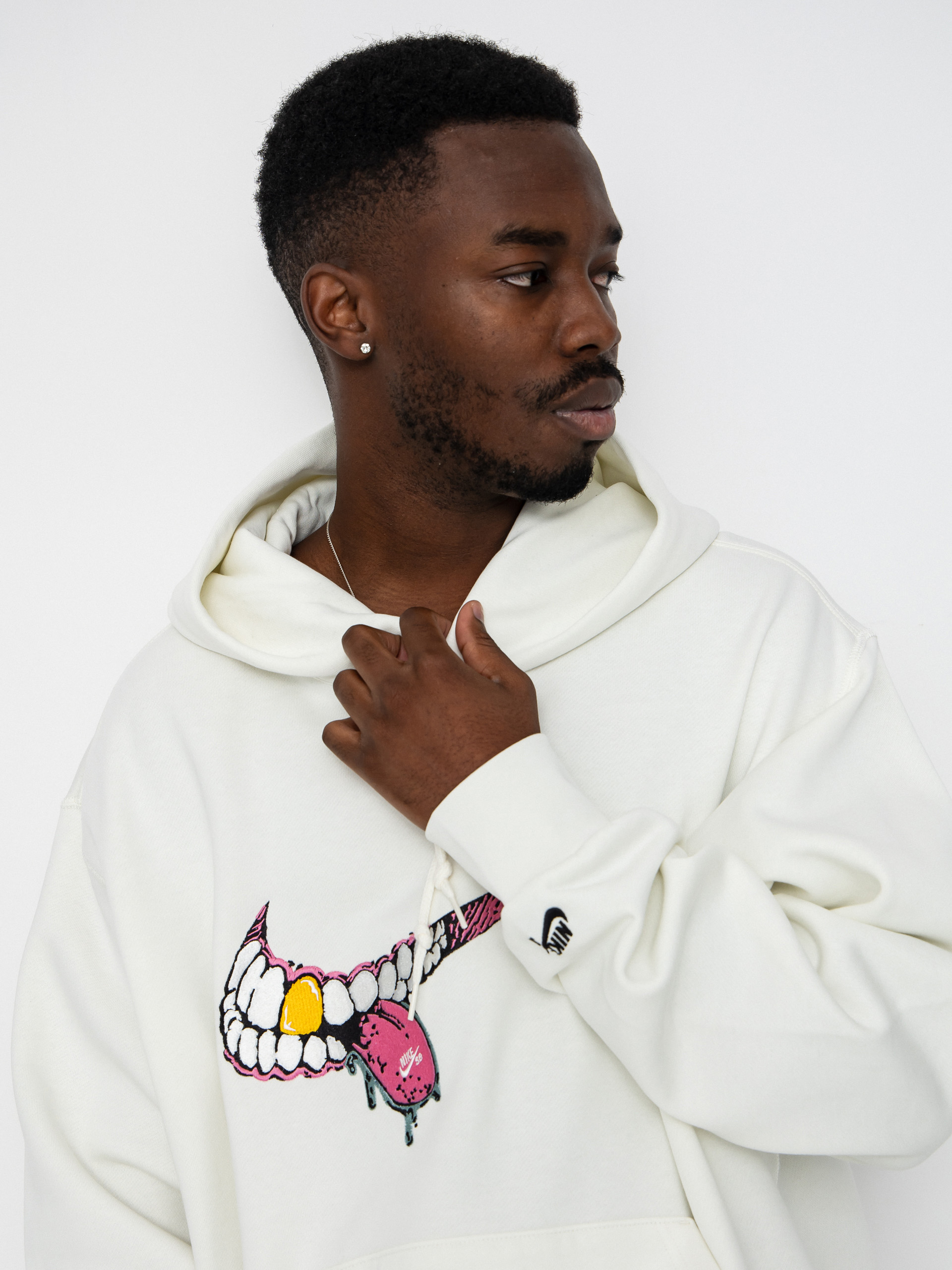 Kapucnis pulóver Nike SB GFX 1 HD (sail/black)