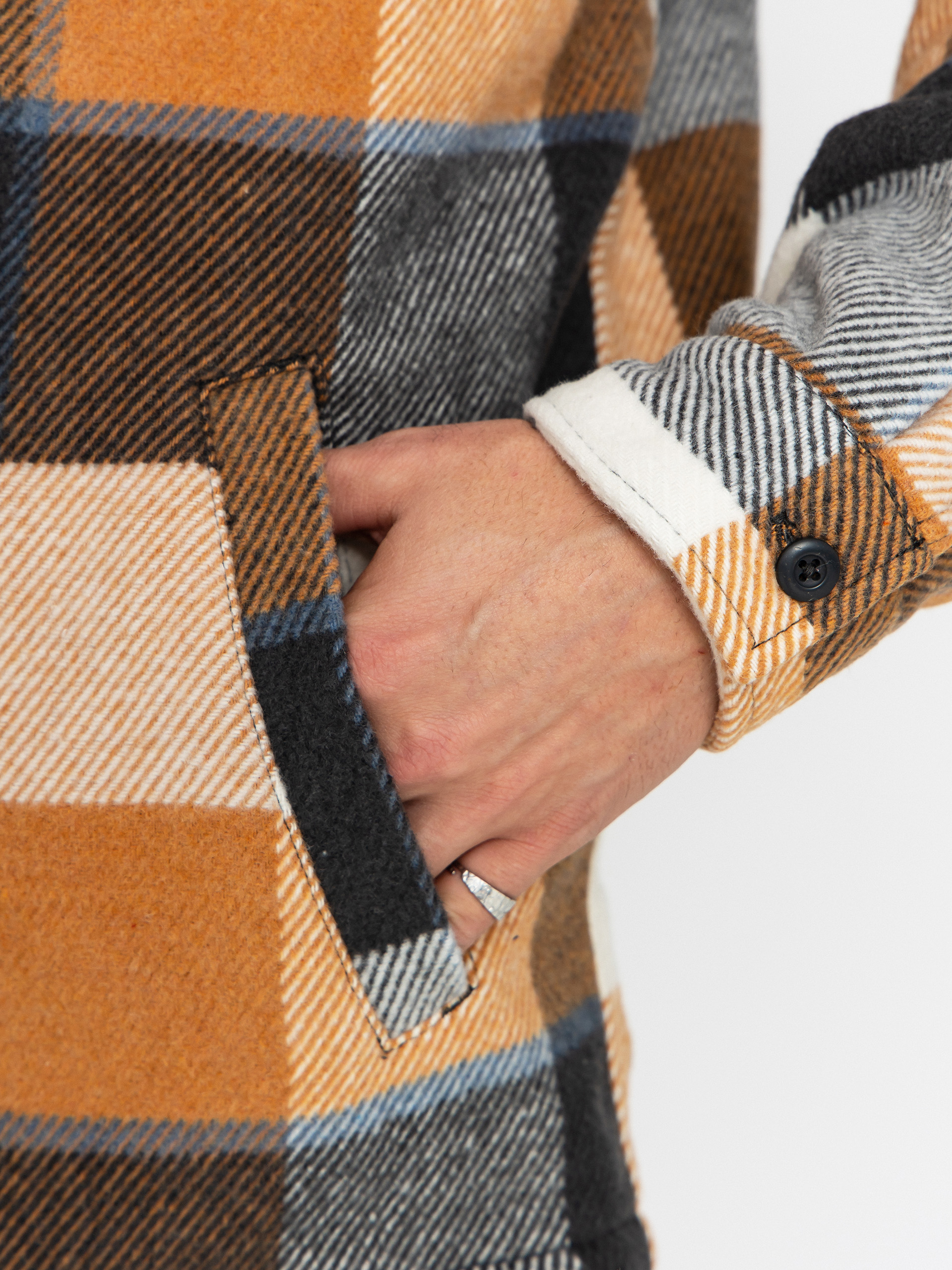 Quiksilver Dna Sherpa Harrington Dzseki (almond motherfly check)